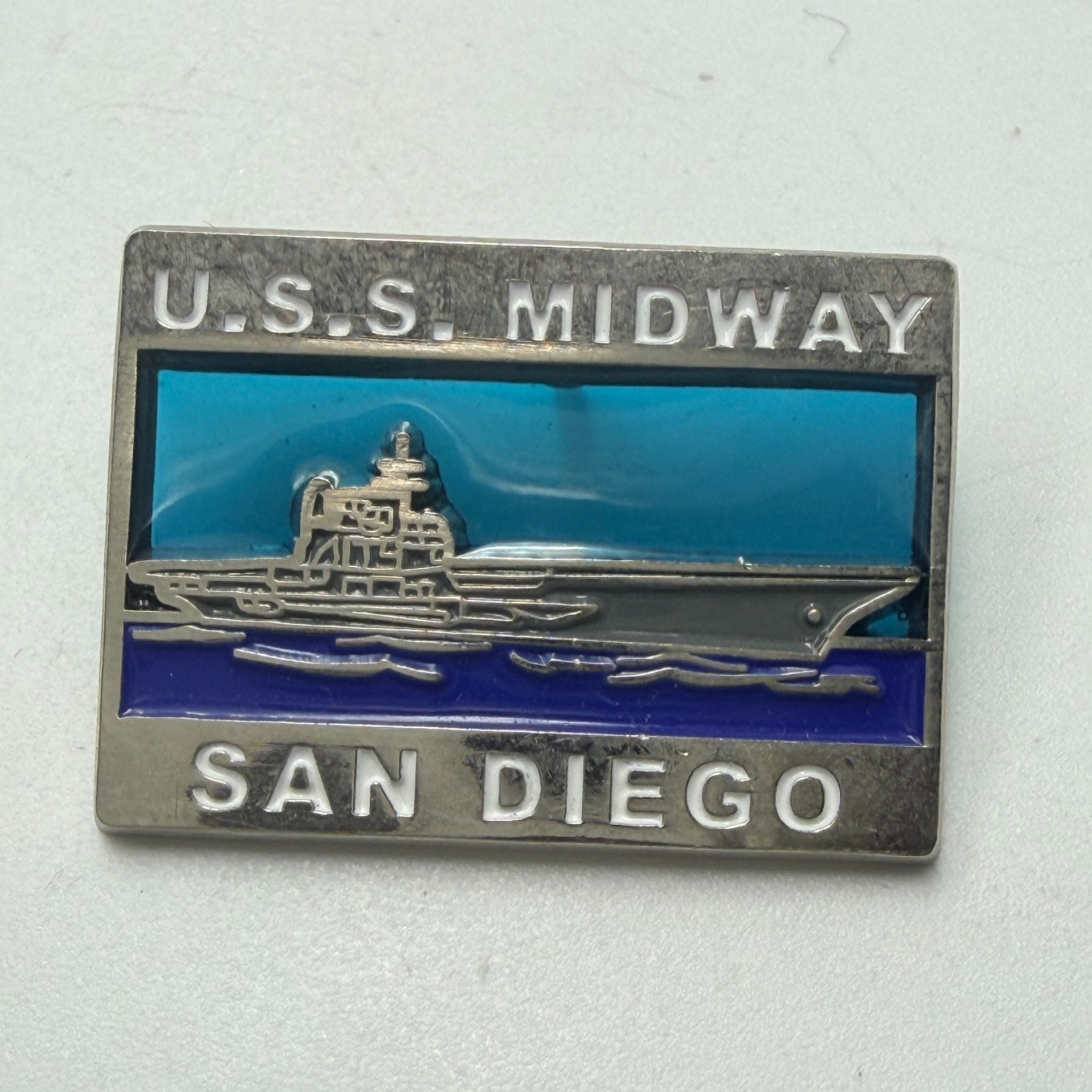USS Midway San Diego Lapel Pin CV41 Aircraft Carrier Museum Souvenir Vintage USS Midway San Diego Lapel Pin CV41 Aircraft Carrier Museum Souvenir Vintage