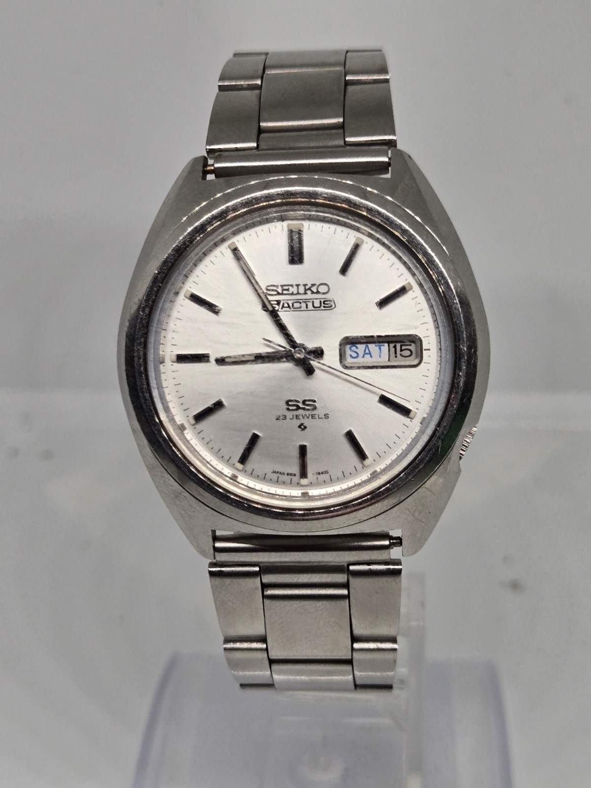Vintage SEIKO 5 Actus SS 6106-7520 Automatic 23JEWELS Men's Watch Working