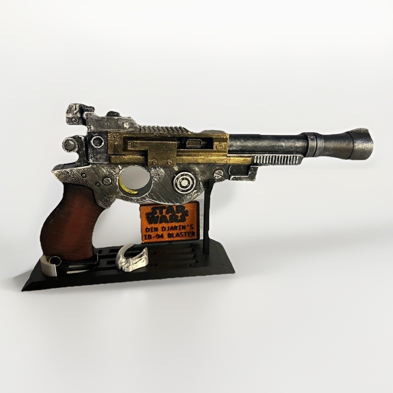 Star Wars Mandalorian And Grogu Blaster IB-94 1:1 Scale Swappable Orange Tip