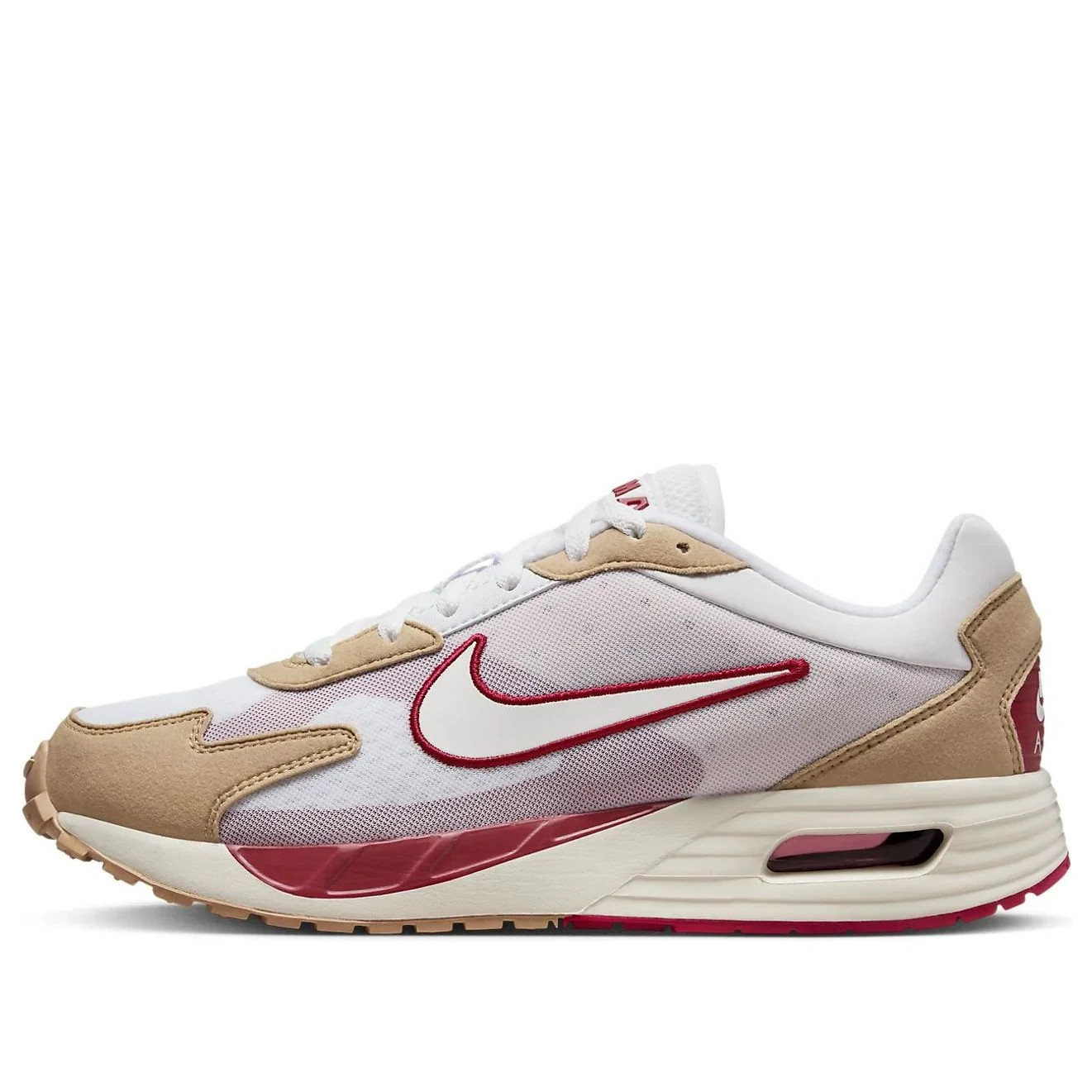 Nike Air Max Solo Tan Red White Running nby Sneakers DX3666-101 Mens Size