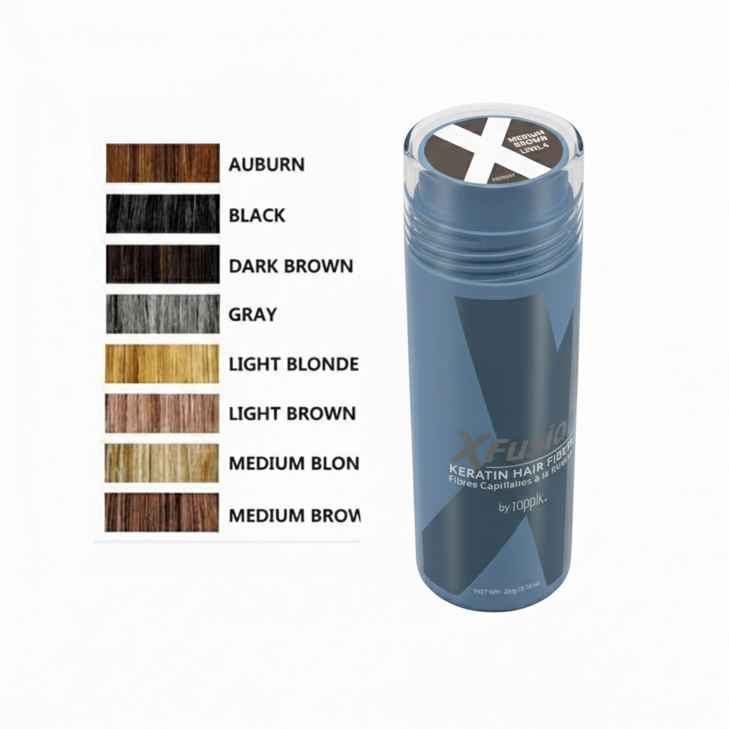 1 or 2 Bottles Deal Xfusion Keratin Hair Fibers 28G / 0.98 oz Toppi 27.5G 1 or 2 Bottles Deal Xfusion Keratin Hair Fibers 28G / 0.98 oz Toppi 27.5G