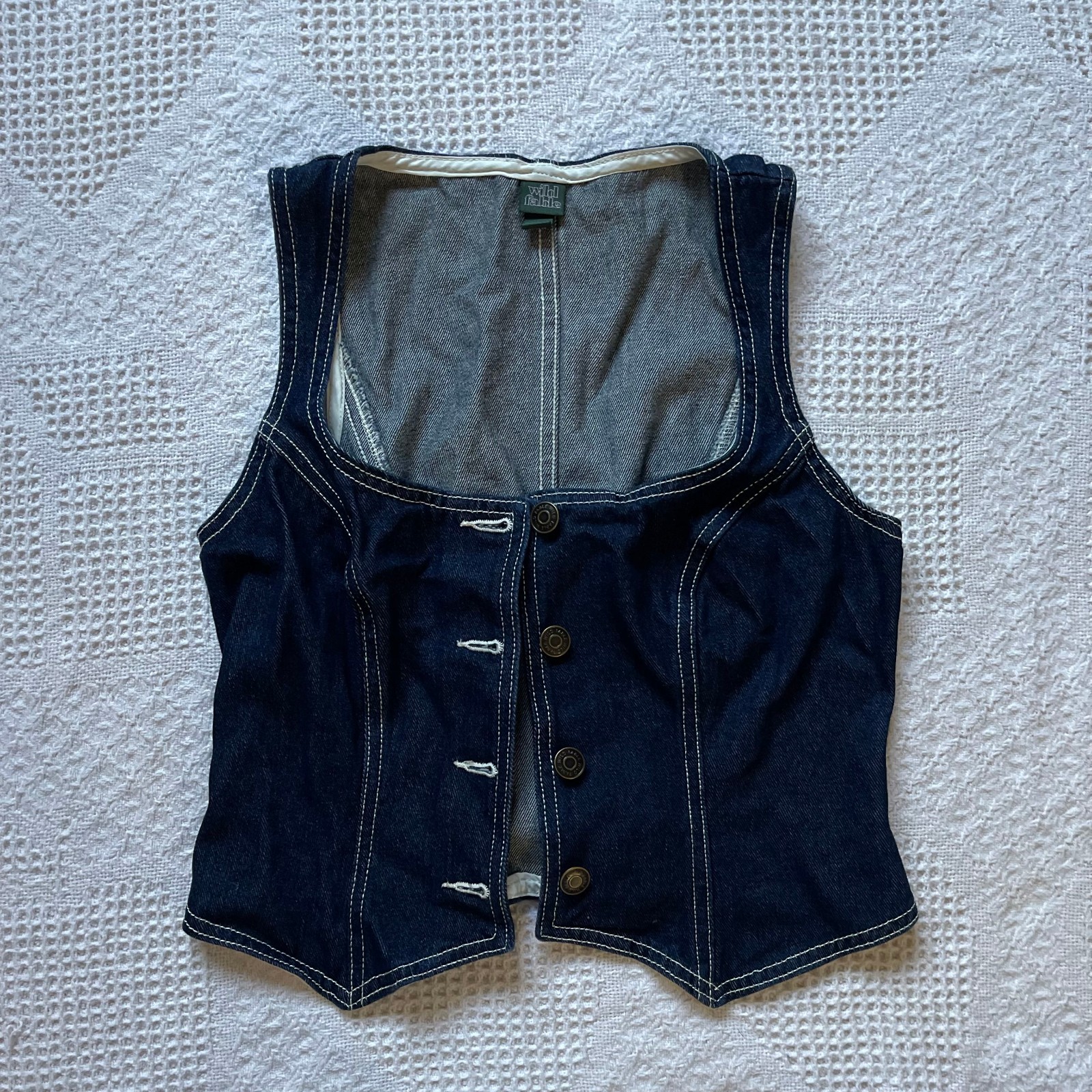 Wild Fable Women\'s Navy and Blue Gilet