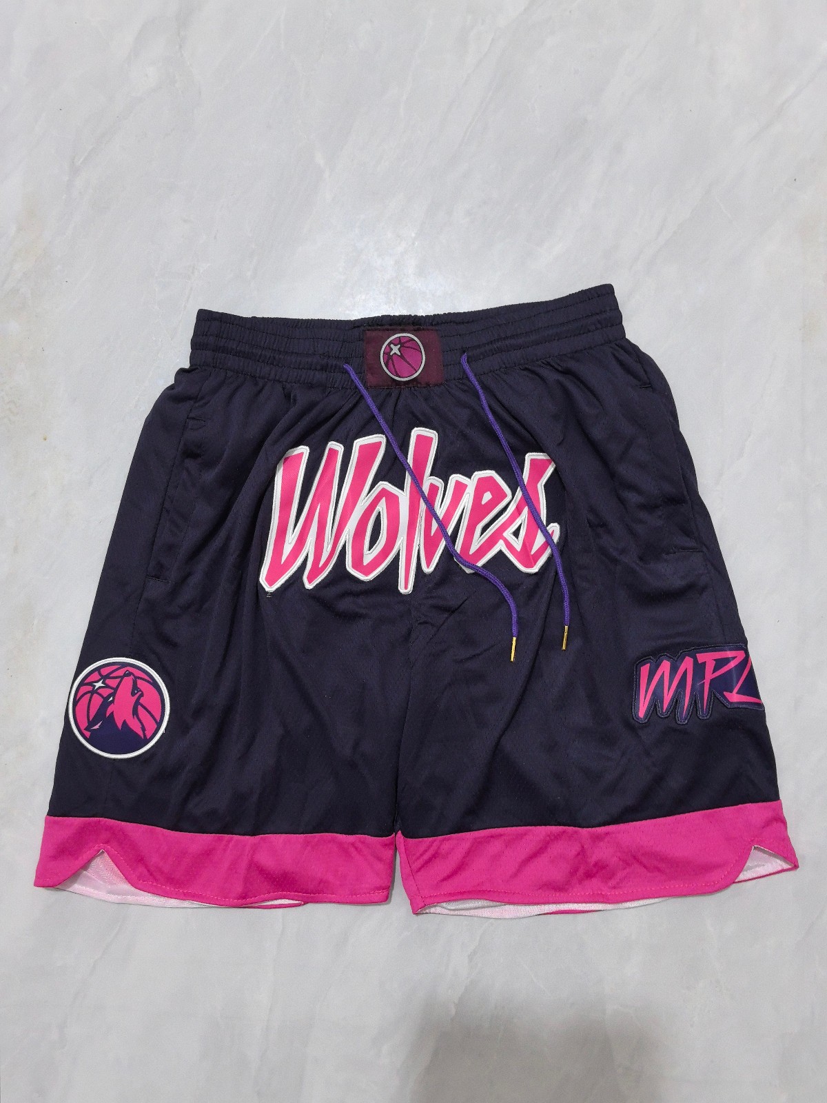 2026 New Minnesota Timberwolves Swing Men Purple Basketball Shorts