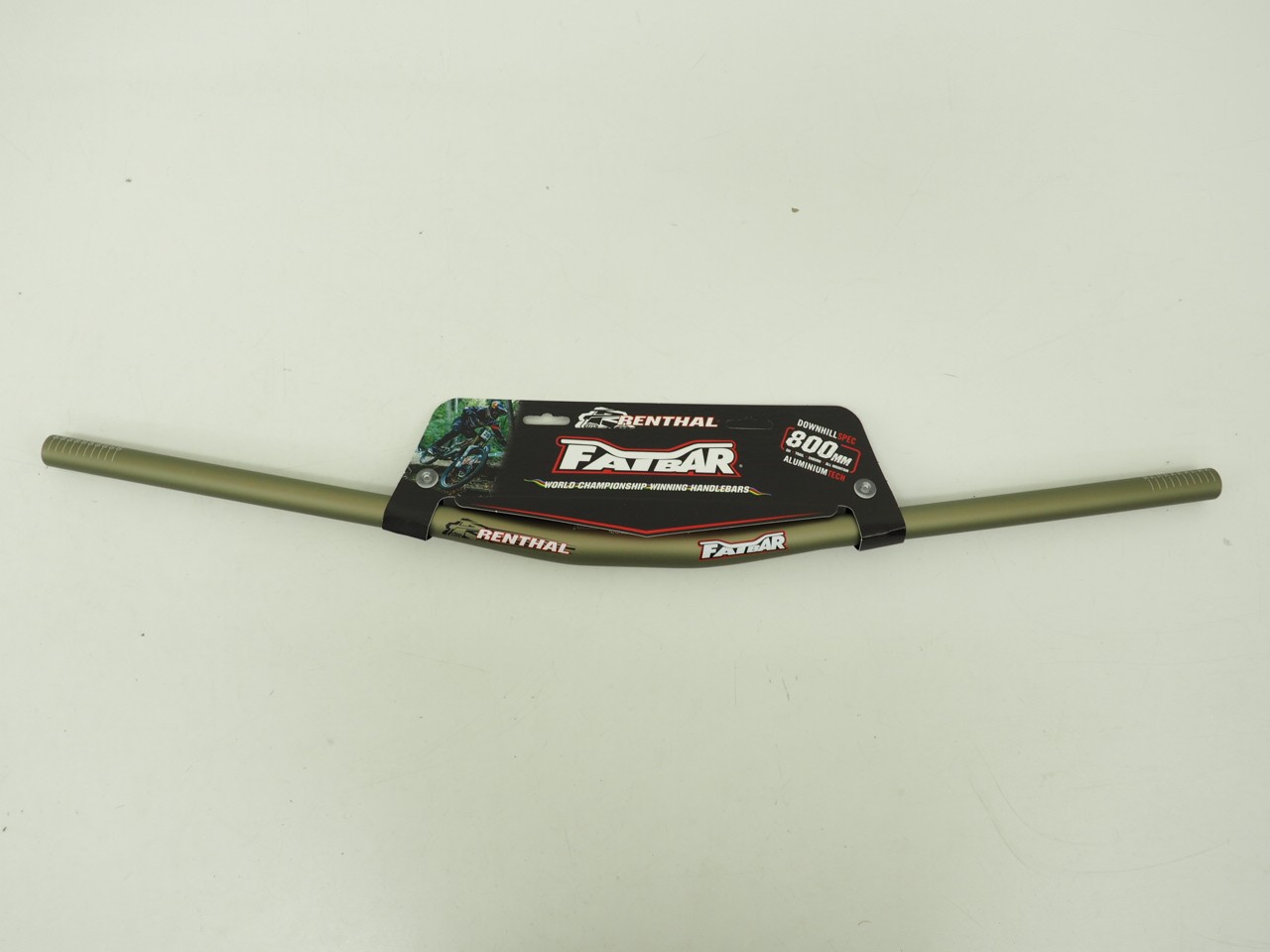 New Renthal Fatbar 31.8mm Clamp 800mm 10mm Rise Aluminum Gold 315g