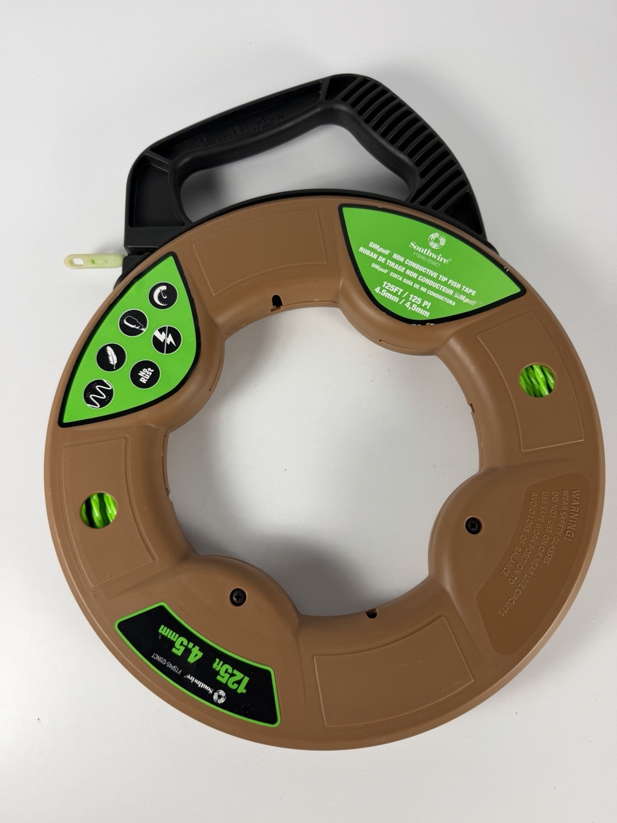 Southwire FTSP45-125NCT Simpull Electrical Fish Tape With Non Conductive Tip Southwire FTSP45-125NCT Simpull Electrical Fish Tape With Non Conductive Tip