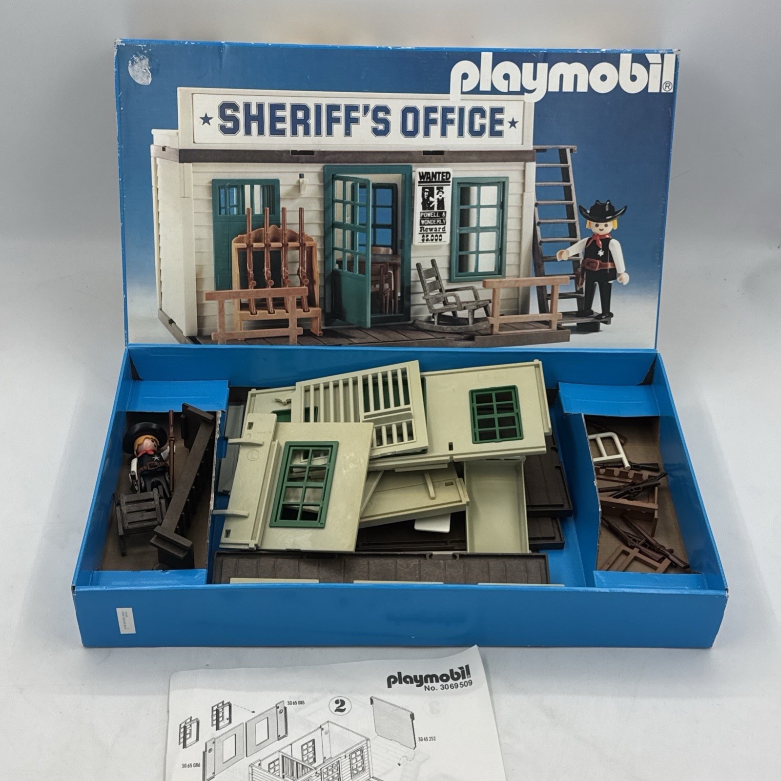 Playmobil 3423 Western Sheriff\'s Office Jail Complete Vintage Cowboy w Box Playmobil 3423 Western Sheriff\'s Office Jail Complete Vintage Cowboy w Box
