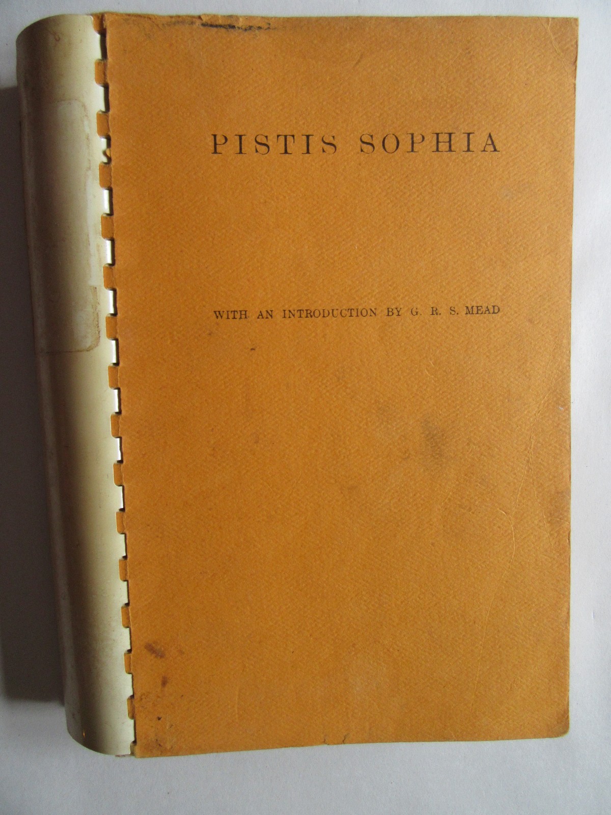 PISTIS SOPHIA (INTRO BY G.R.S. MEAD) 1983