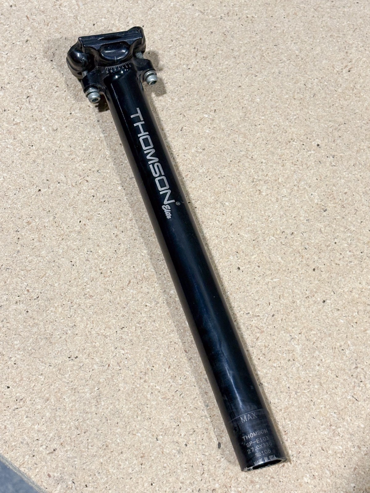 Thomson Elite Seatpost 27.0 x CUT to 275mm Black Zero 0 Degree SP-E103