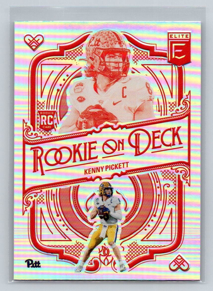 2022 Panini Donruss Elite - Rookie on Deck Kenny Pickett #RD-1 Orange /25 (RC) 2022 Panini Donruss Elite - Rookie on Deck Kenny Pickett #RD-1 Orange /25 (RC)