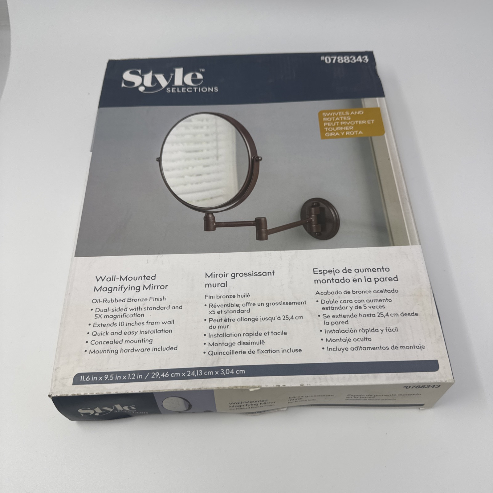 Mirror . Giagni MM101-ORB Bronze Zinc Magnifying Wall-Mounted Vanity Mirror Mirror . Giagni MM101-ORB Bronze Zinc Magnifying Wall-Mounted Vanity Mirror