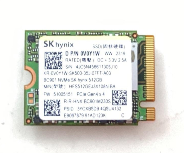 SK Hynix 512GB M.2 NVMe PCIe Internal SSD - 0V0Y1W SK Hynix 512GB M.2 NVMe PCIe Internal SSD - 0V0Y1W