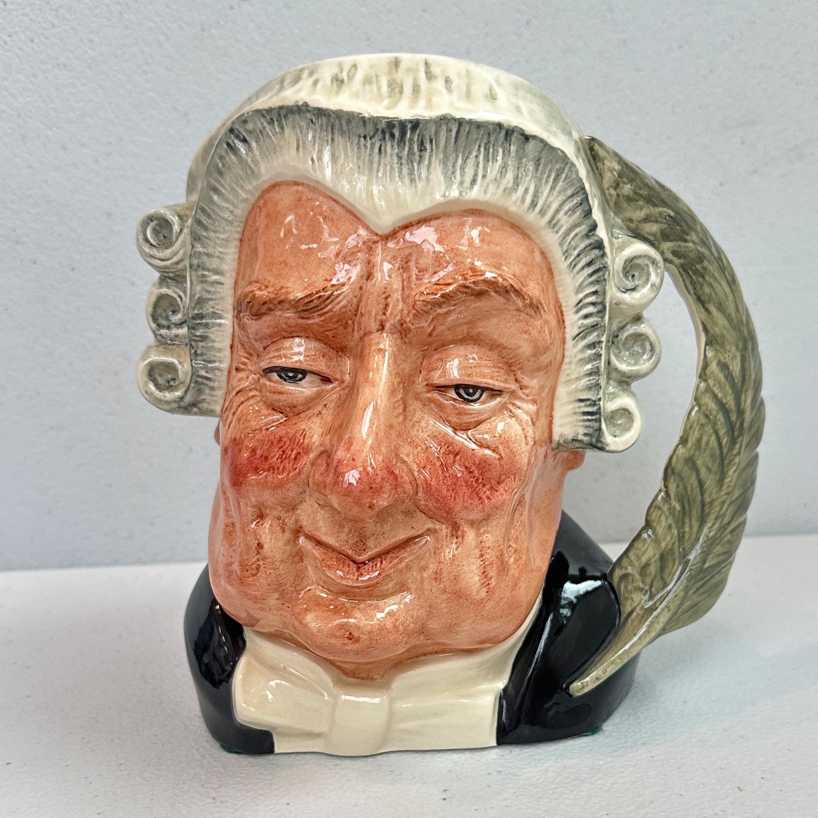 Vintage Royal Doulton The Lawyer D6498 Large Character Toby Jug Quill Handle Vintage Royal Doulton The Lawyer D6498 Large Character Toby Jug Quill Handle