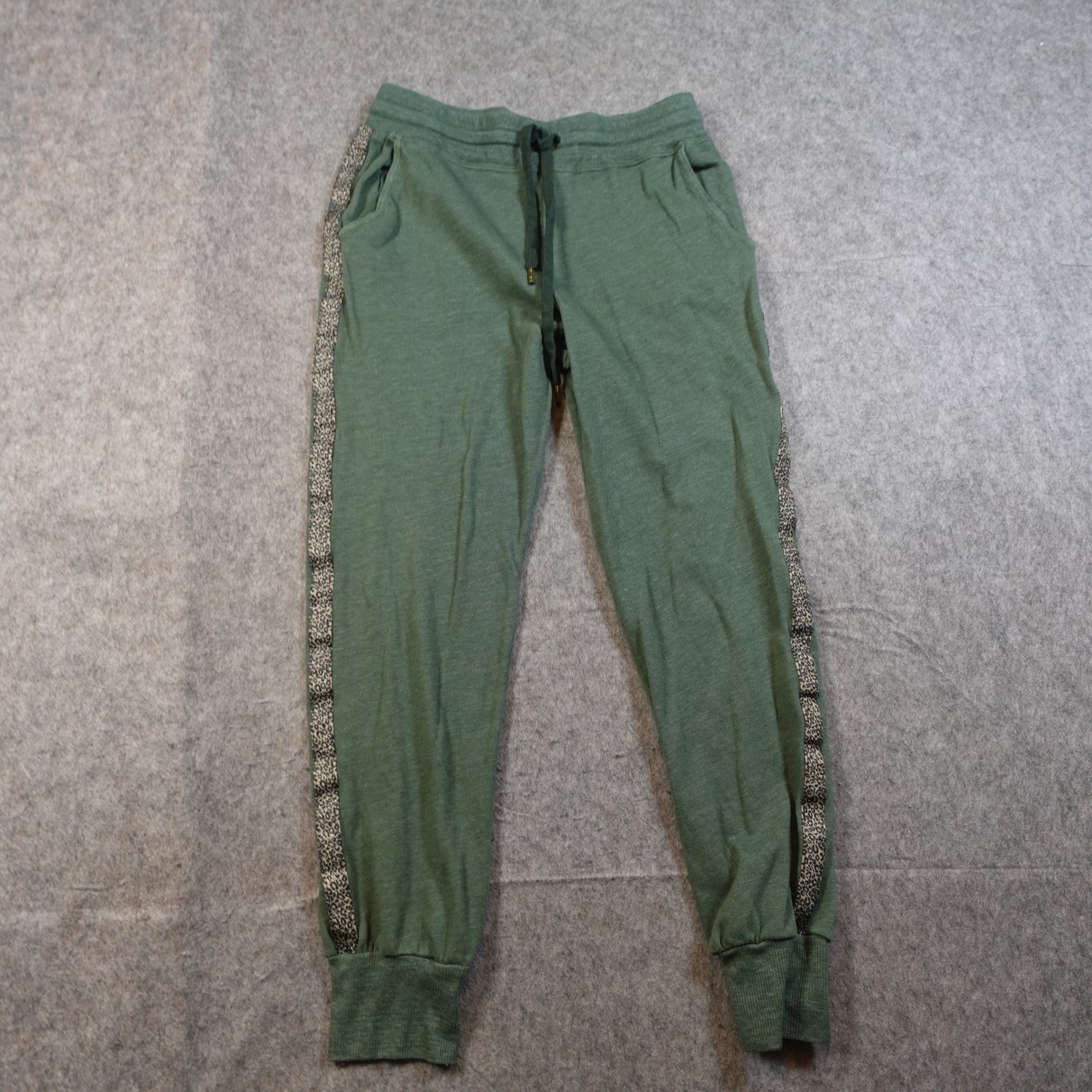 Sundry Joggers Womens Small 1 Green Side Stripe Pull On Sweatpants Athleisure
