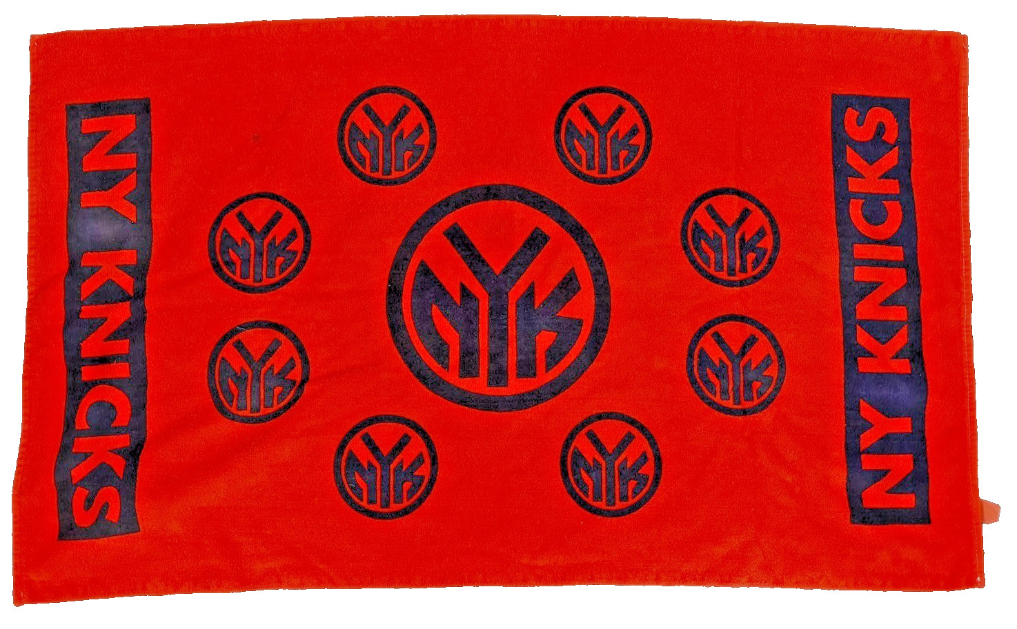 Vintage 1980's NEW YORK KNICKS Orange Towel 39x23 Vintage 1980's NEW YORK KNICKS Orange Towel 39x23