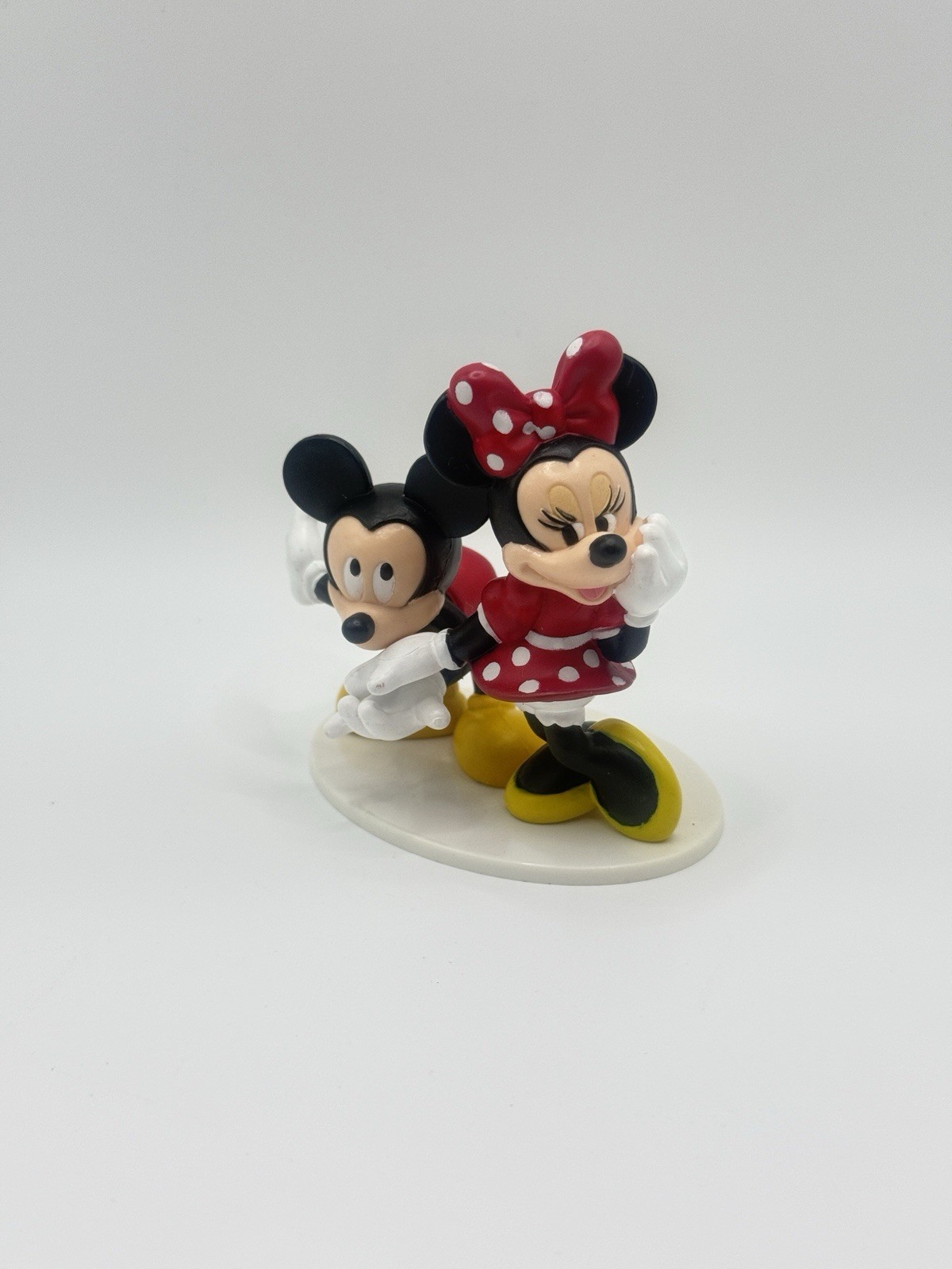 Vintage 80\'s Disney DecoPac Cake Topper Figurine Mickey & Minnie Mouse Nice