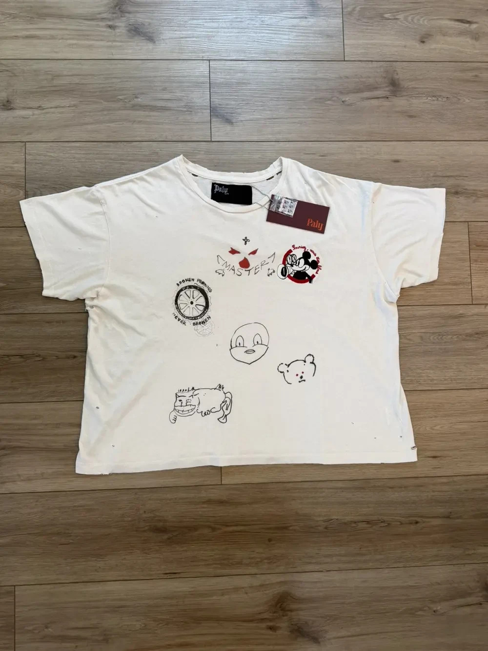 Paly Hollywood Signature Tee T-shirt L size