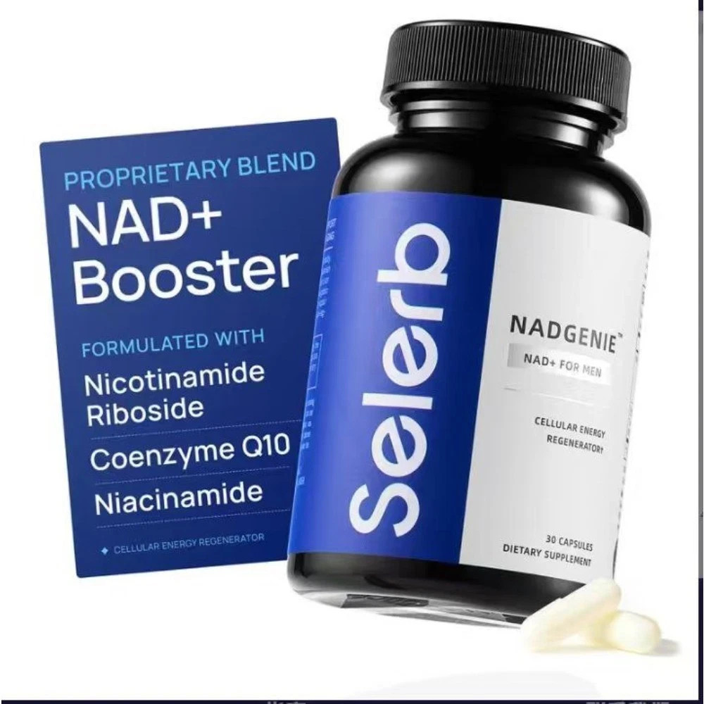 Selerb Men\'s NAD+ with Liposomal-NAD+, CoQ10 & Maca for Energy & Vitality, 60ct