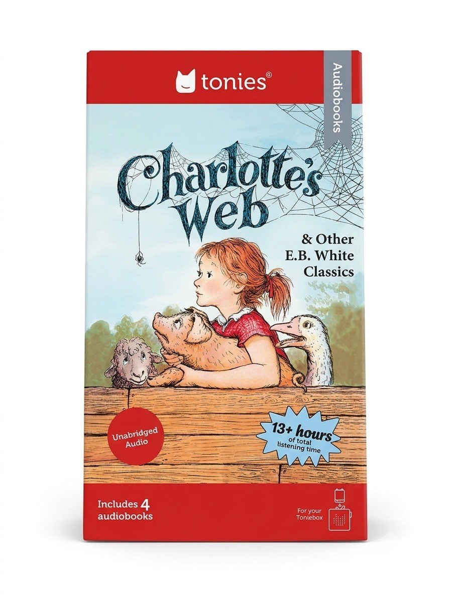 Tonies Charlotte’s Web & Other E.B. White Classics Audiobooks 4 Books | NIB