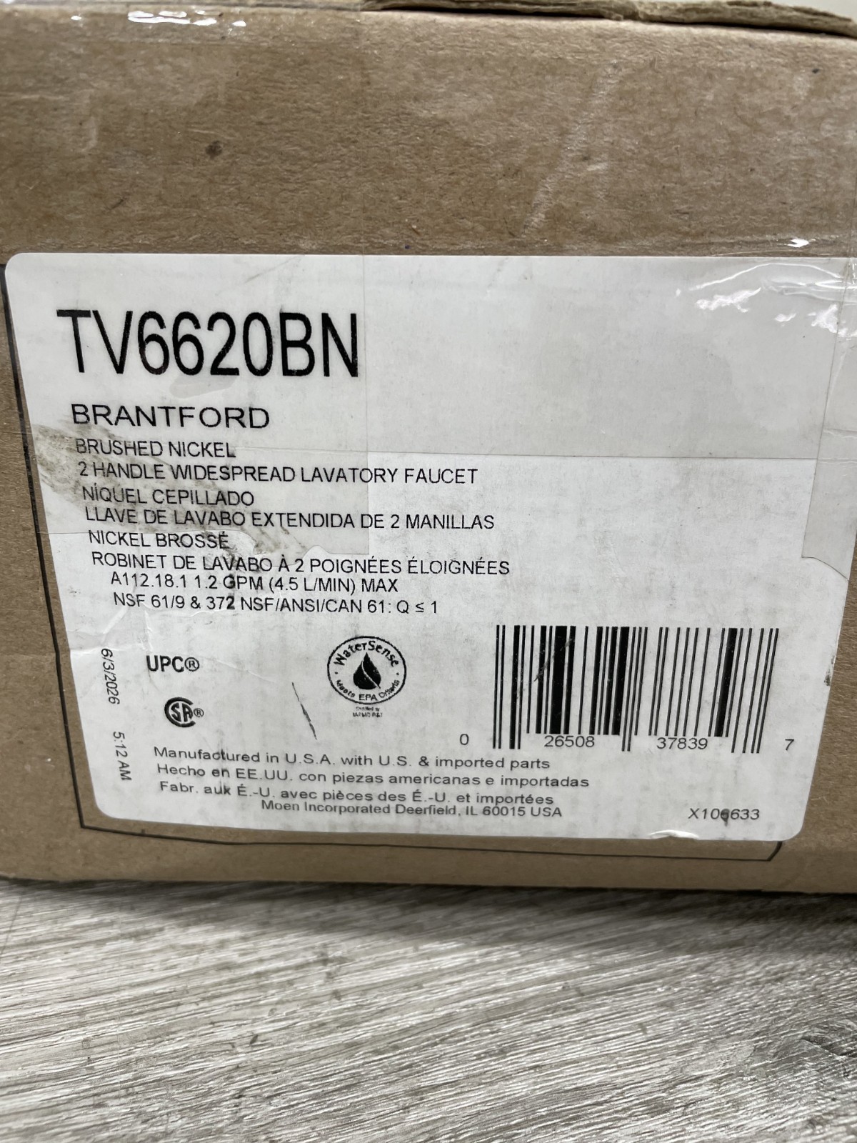Moen TV6620BN Brantford Two-Handle High Arc Bathroom Sink Faucet- Brushed Nickel Moen TV6620BN Brantford Two-Handle High Arc Bathroom Sink Faucet- Brushed Nickel