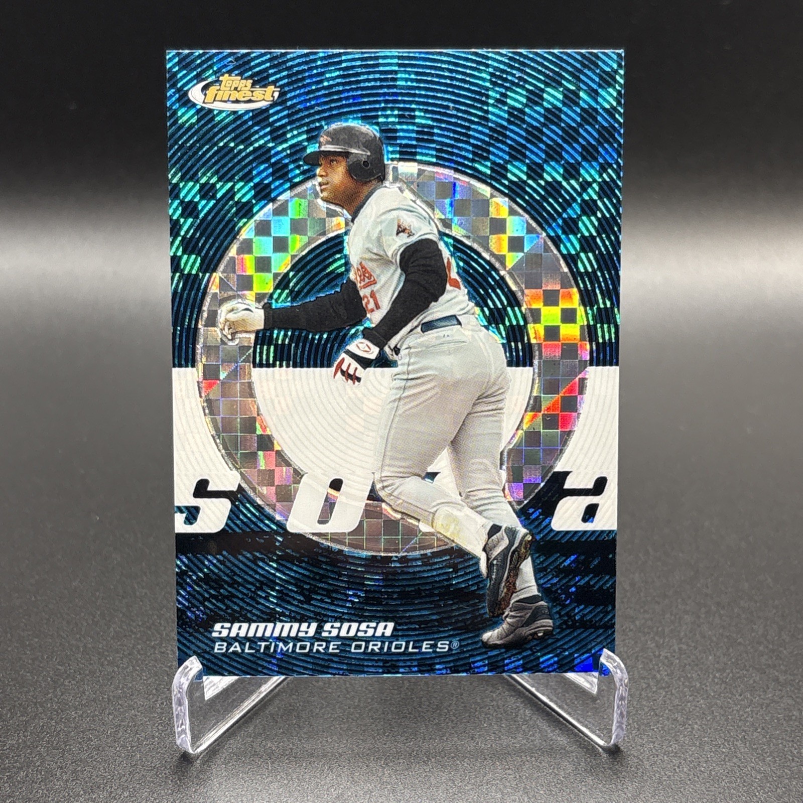 2005 Topps Finest - Sammy Sosa #10 Blue X-Fractor #/150 Baltimore Orioles NM+ 2005 Topps Finest - Sammy Sosa #10 Blue X-Fractor #/150 Baltimore Orioles NM+