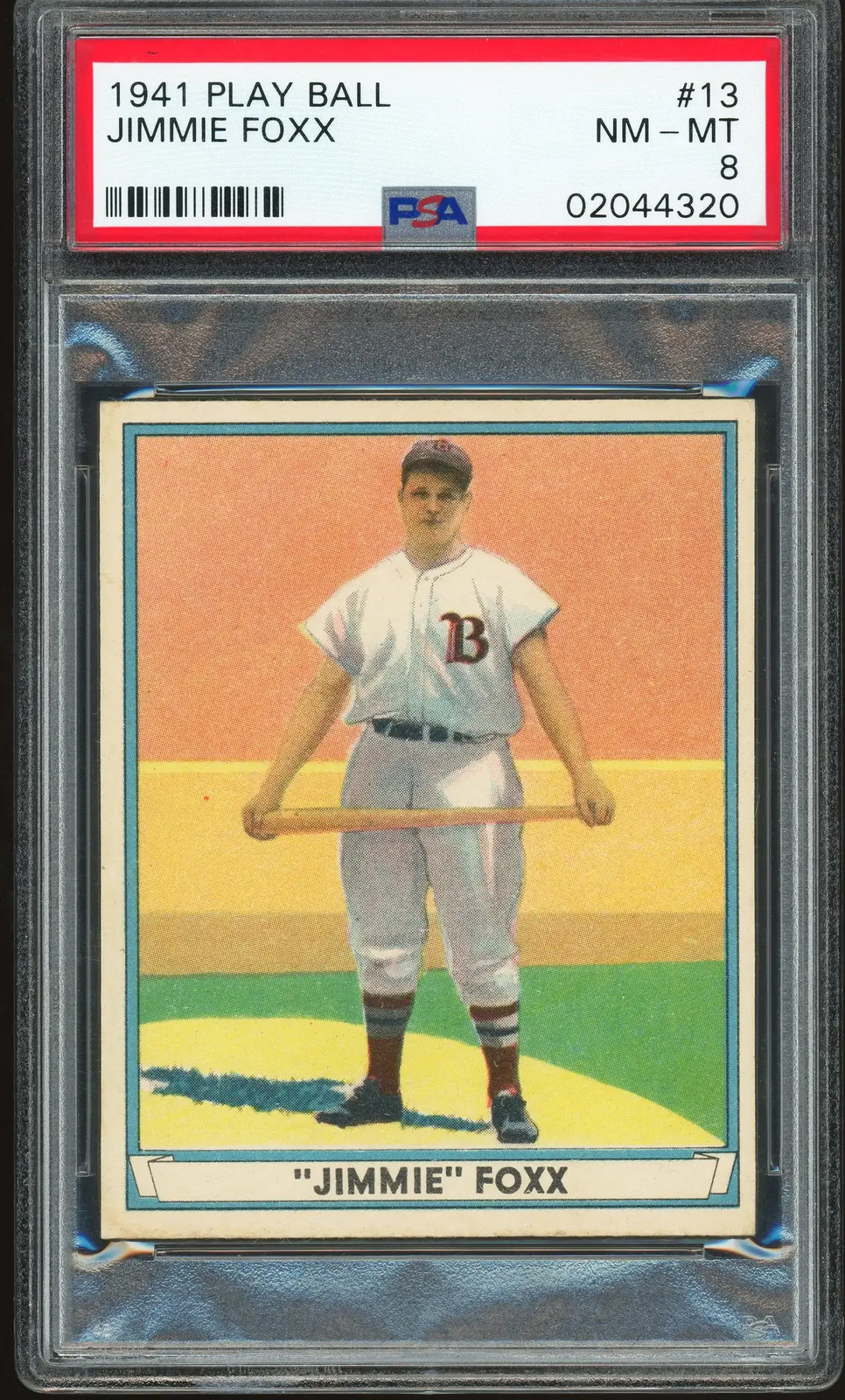 1941 Play Ball #13 Jimmie Foxx PSA 8 NM-MT High Grade Nice Color