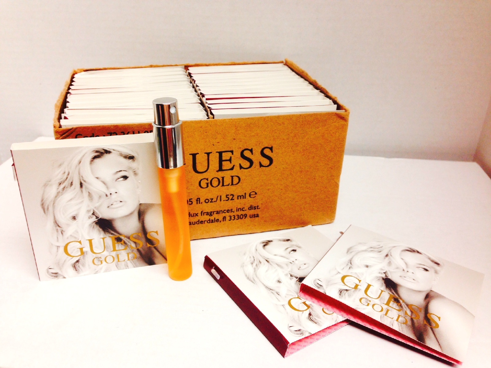 GUESS GOLD 50 VIALS=2.5 oz. EDP .05/1.5 ML NEW Discontinued And Extremely Rare