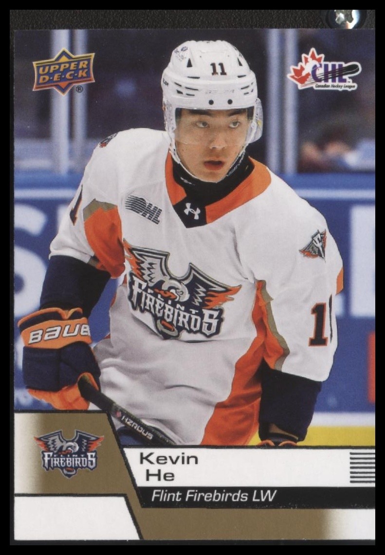 2025-26 Upper Deck CHL #50 Kevin He Gold