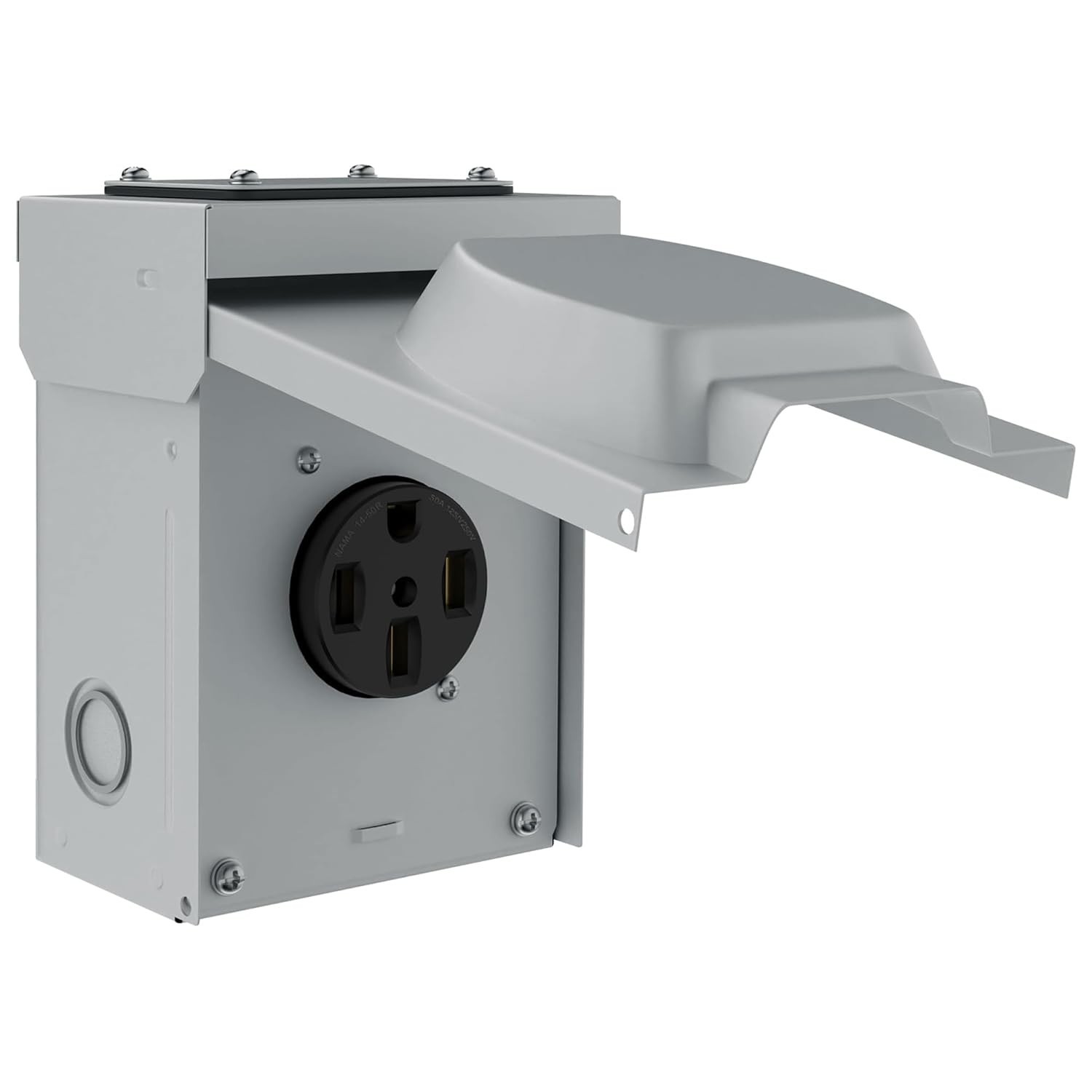 50Amp 125/250Volt RV/EV Power Outlet Box Electrical NEMA 14-50R Receptacle Panel