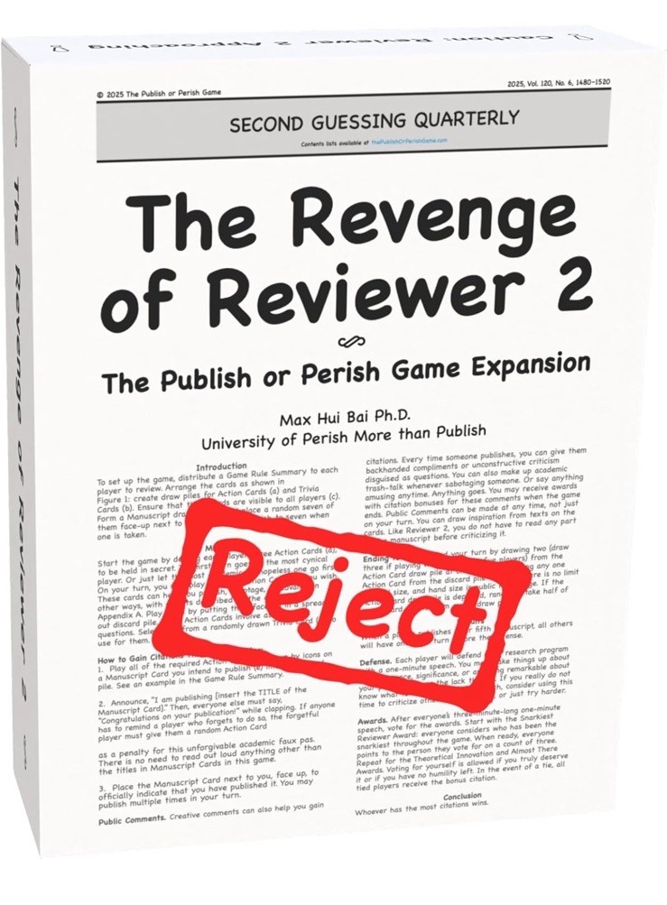The Revenge of Reviewer 2: A Publish or Perish Game Expansion Adult 18+ The Revenge of Reviewer 2: A Publish or Perish Game Expansion Adult 18+
