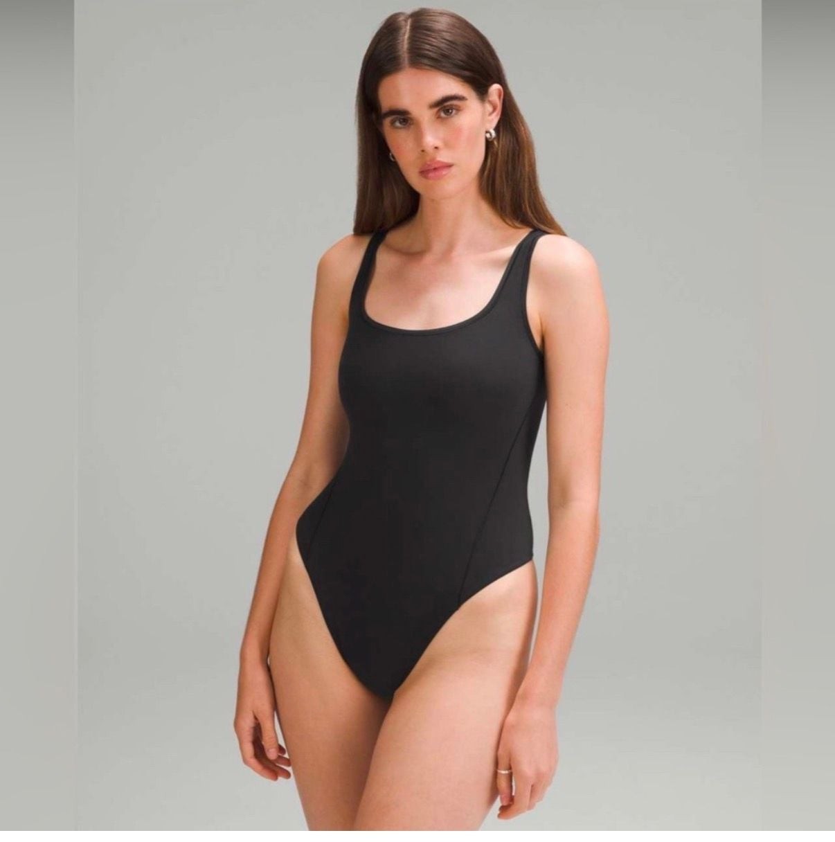 Lululemon Wundermost Ultra-Soft Nulu Square-Neck Sleeveless bodysuit Lululemon Wundermost Ultra-Soft Nulu Square-Neck Sleeveless bodysuit