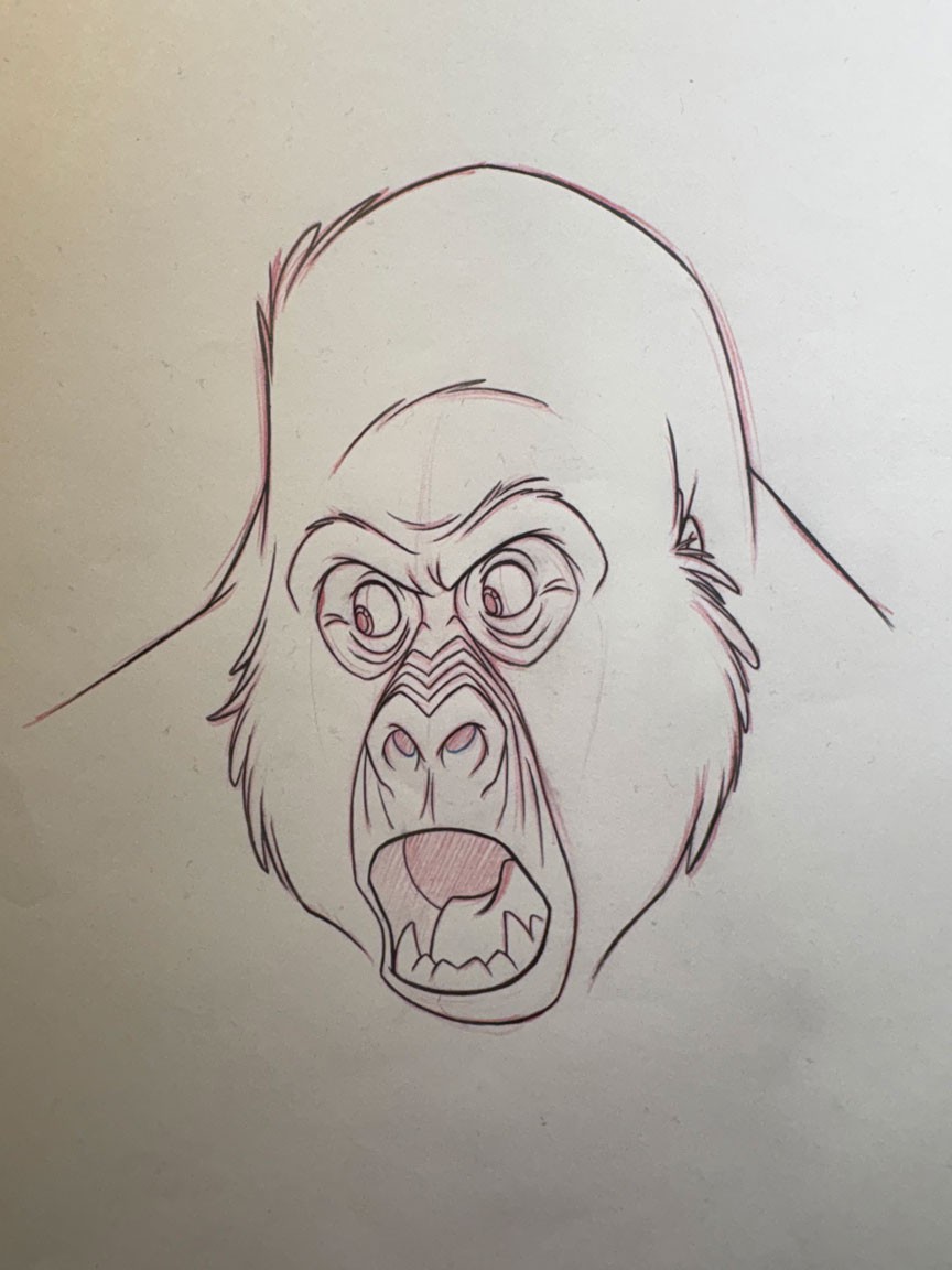 Disney Feature Animation Original production drawing-Kerchak-Tarzan