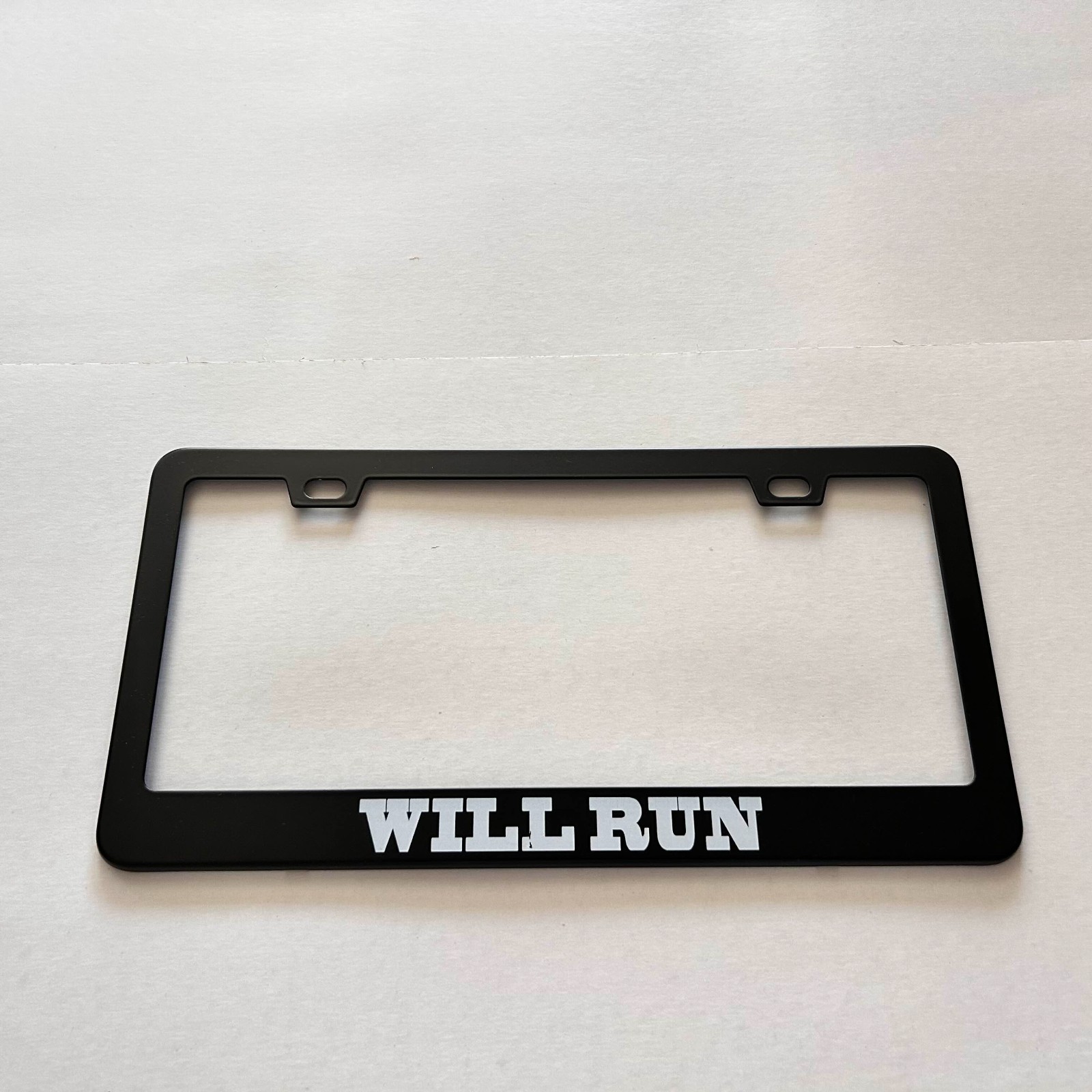 Show Your Spirit WILL RUN License Plate Frame – Universal Fit – 