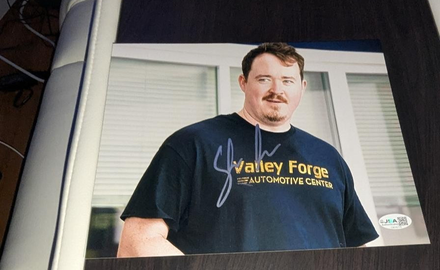 TV STAR  SHANE GILLIS  Signed VALLEY FORGE TIRES 8X10 PHOTO WITH JSA COA