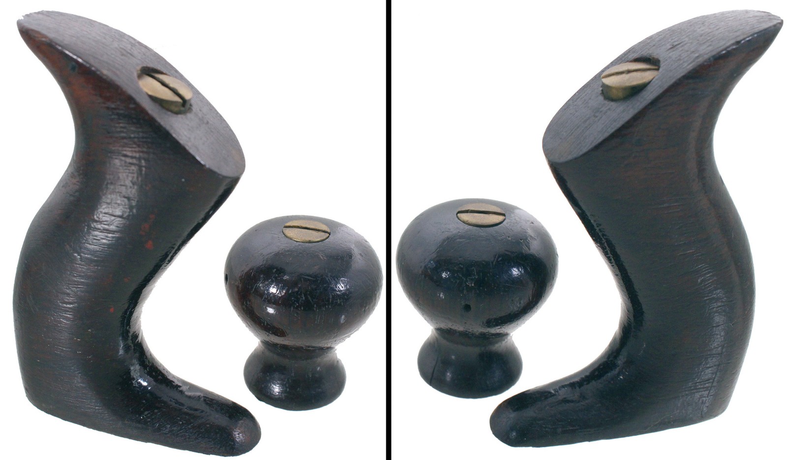 Founder's Grade Rosewood Hdl./Knob for Early Stanley No. 2 Plane - mjdtoolparts Founder's Grade Rosewood Hdl./Knob for Early Stanley No. 2 Plane - mjdtoolparts