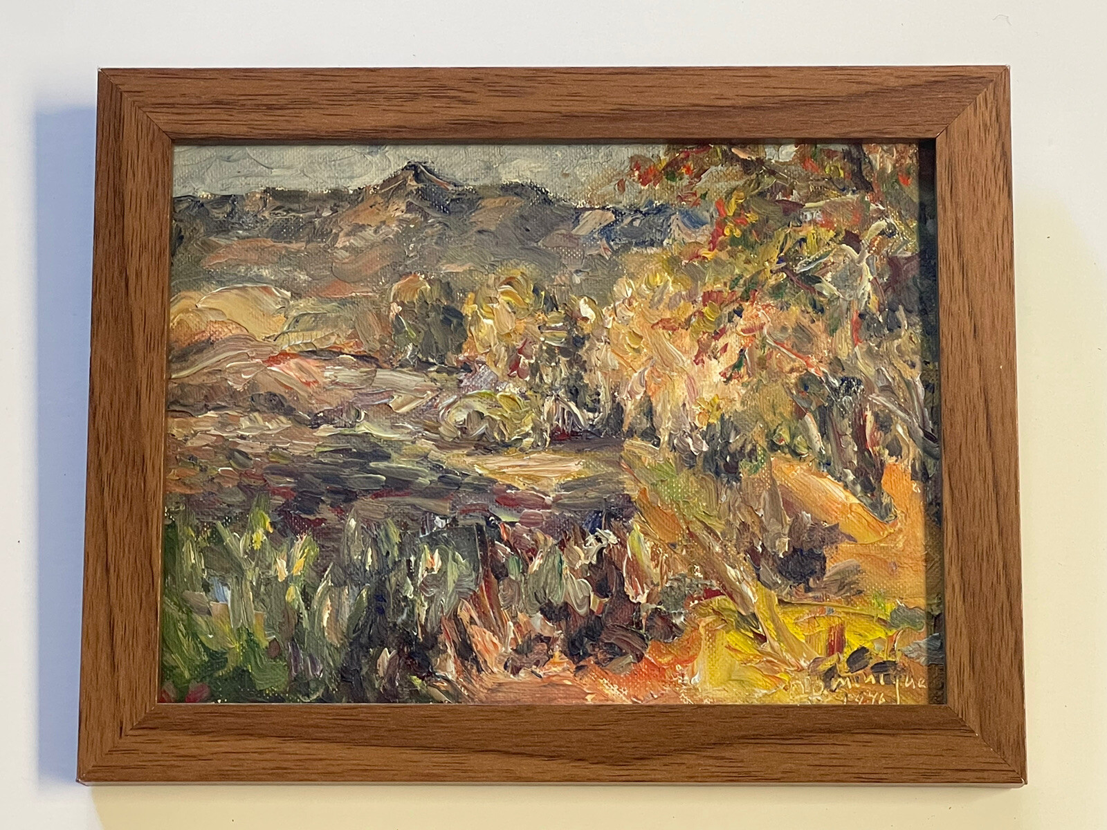JOHN DOMINIQUE OIL PAINTING AUTHENTIC IMPRESSIONIST AMERICAN LANDSCAPE LISTED 