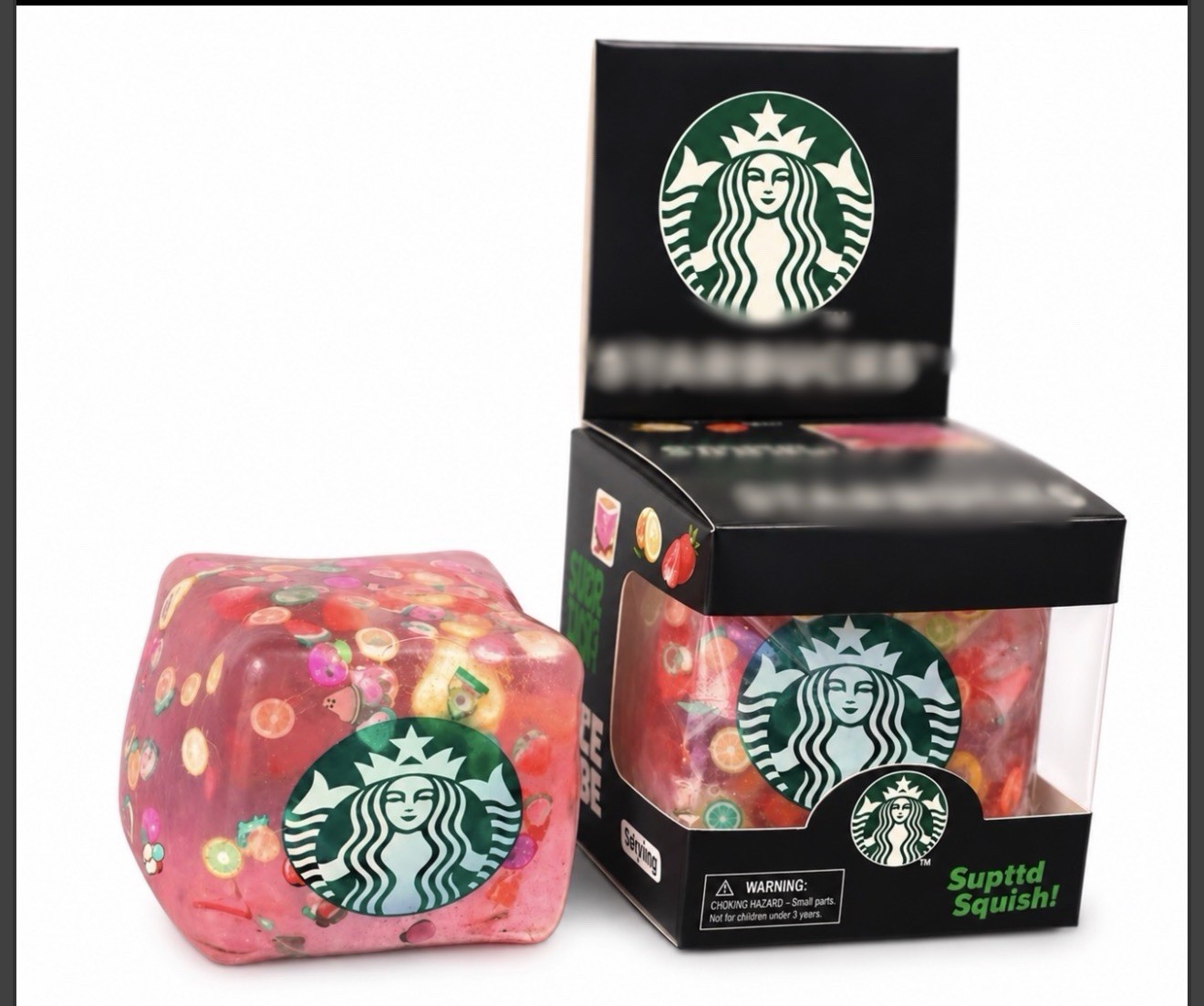 LIMITED Nice pink Drink Acai Squeeze Toy