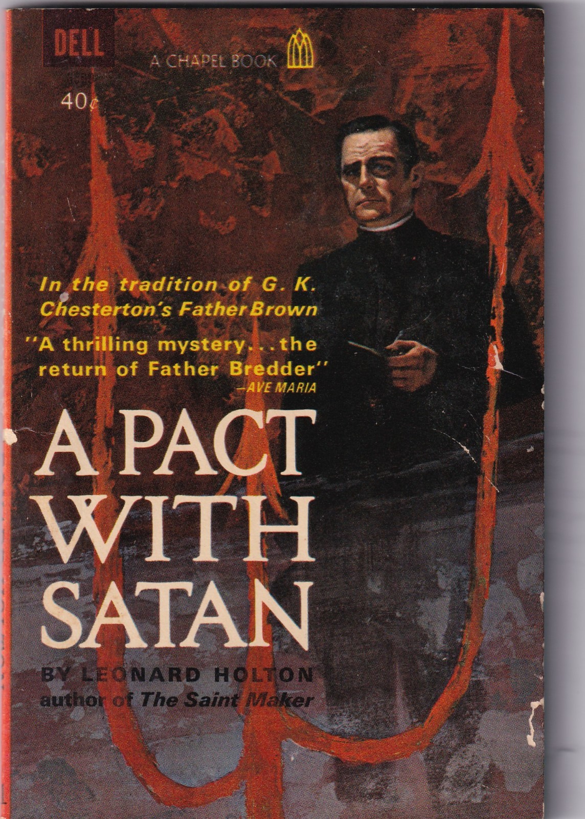 A Pact With Satan by Leonard Holton. 1st Dell Printing 1962. GOOD+ CONDITION.