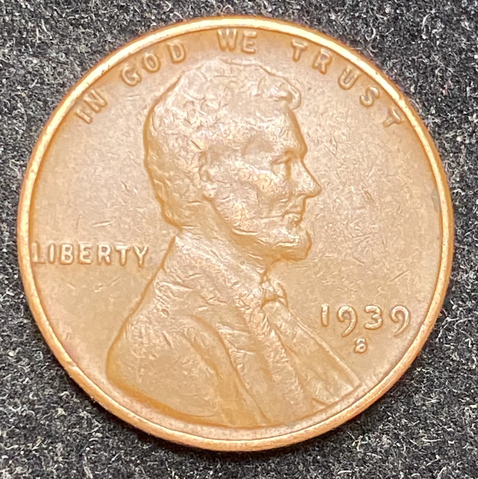 1939 S Lincoln Wheat Penny - 1939 S Lincoln Wheat Penny -