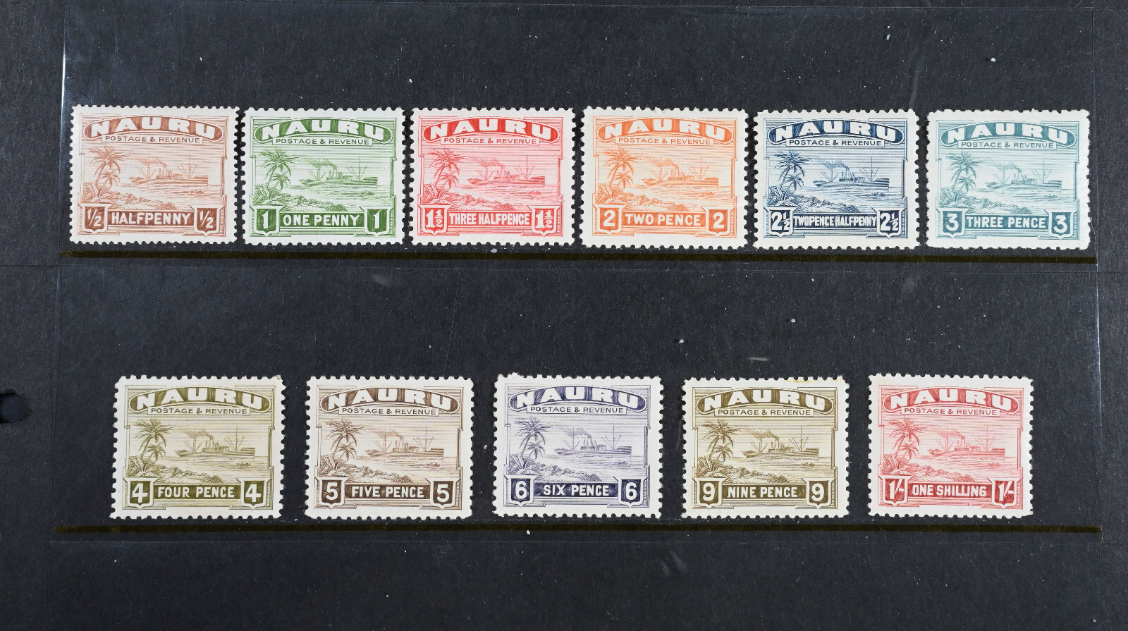 Nauru Scott # 17-27A  VF OG NH British Colony Stamps Cat $80