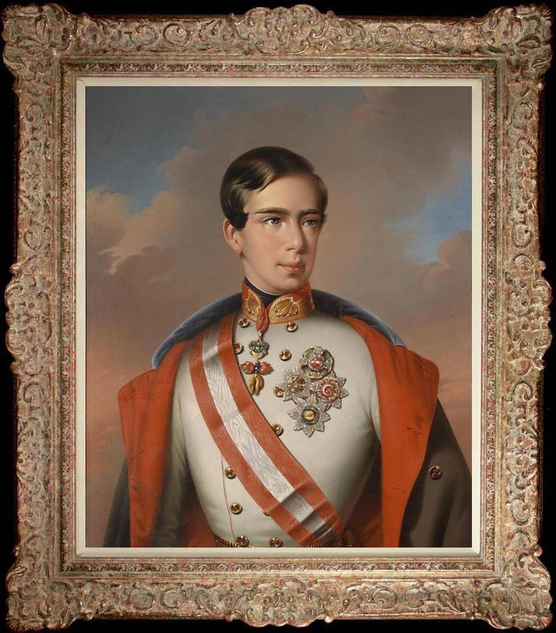 Portrait of Emperor Franz Joseph I, 100% Hand Painted Oil Painting on Canvas