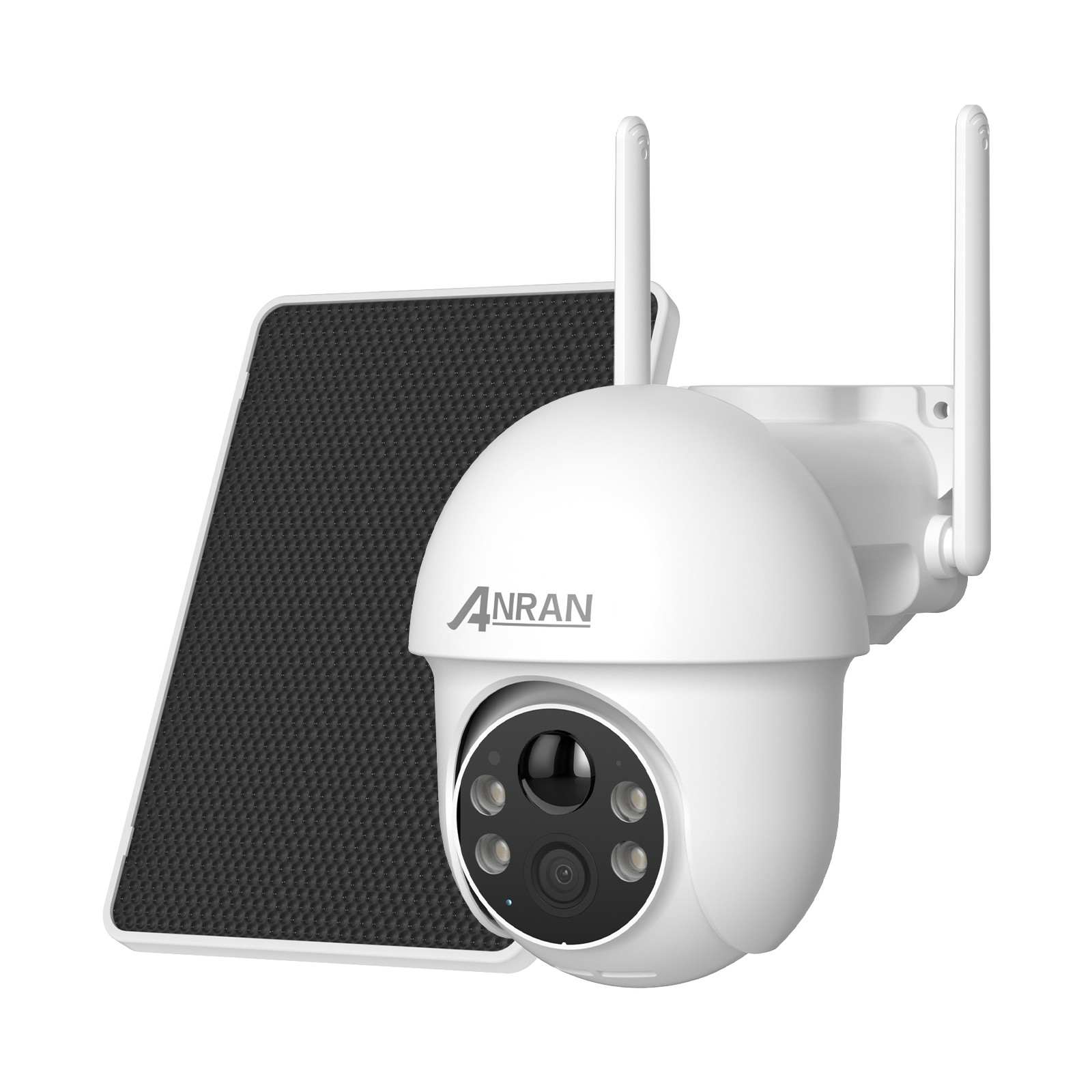 ANRAN Outdoor Solar Wireless Security Camera 3MP Wifi CCTV 360° PTZ 2 Way Audio