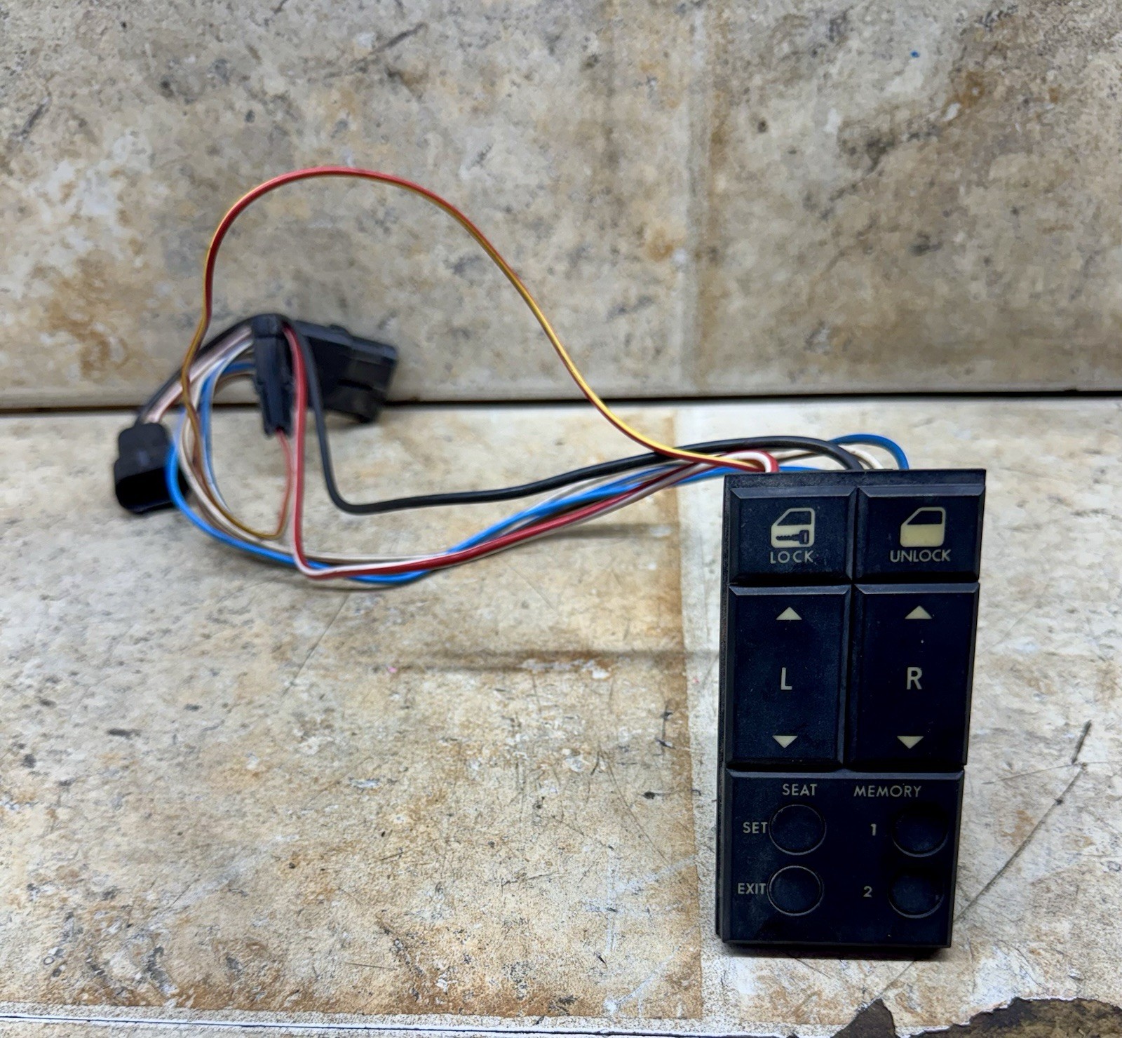 87-93 Cadillac Allante Power Window Lock Switch LH Driver Master OEM Tested 87-93 Cadillac Allante Power Window Lock Switch LH Driver Master OEM Tested