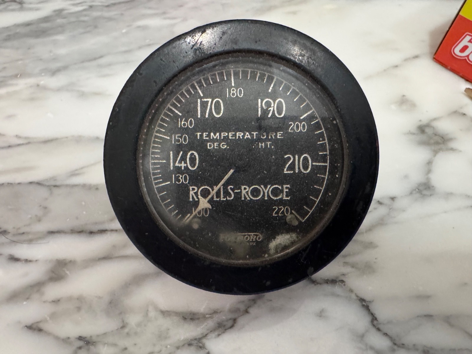 Rolls-Royce Springfield Silver Ghost Foxboro Temperature Gauge (1923)
