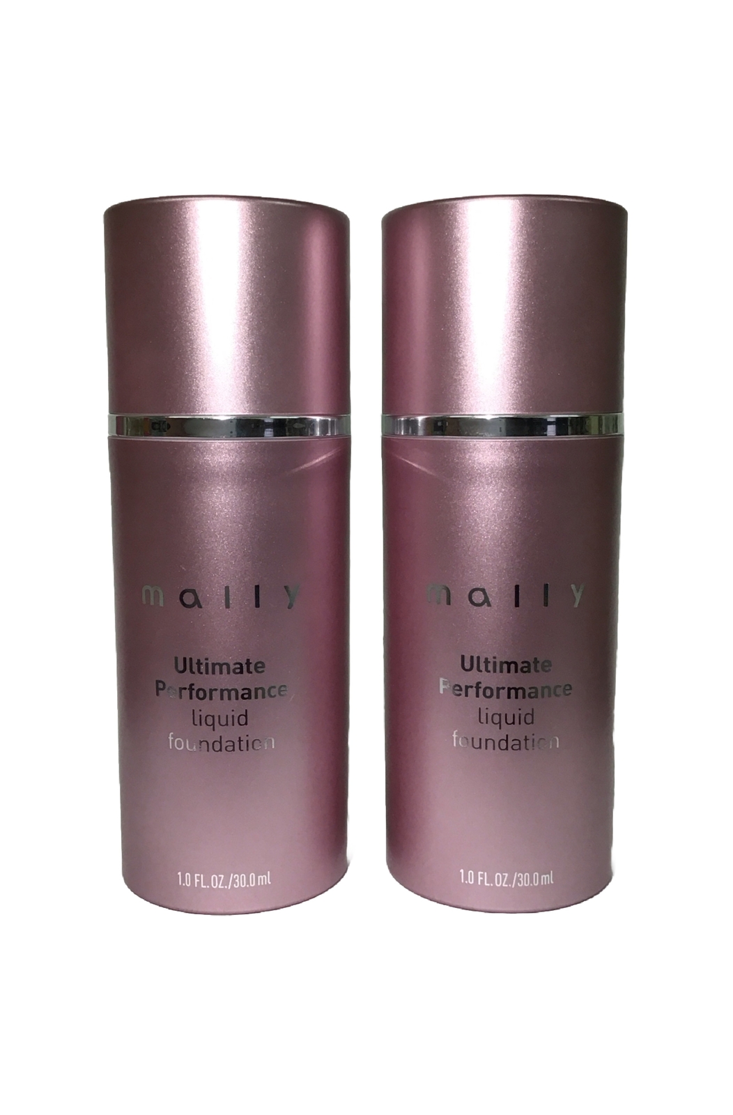 Lot Of 2 Mally Ultimate Performance Liquid Foundation | Light | 1.0 Fl oz.