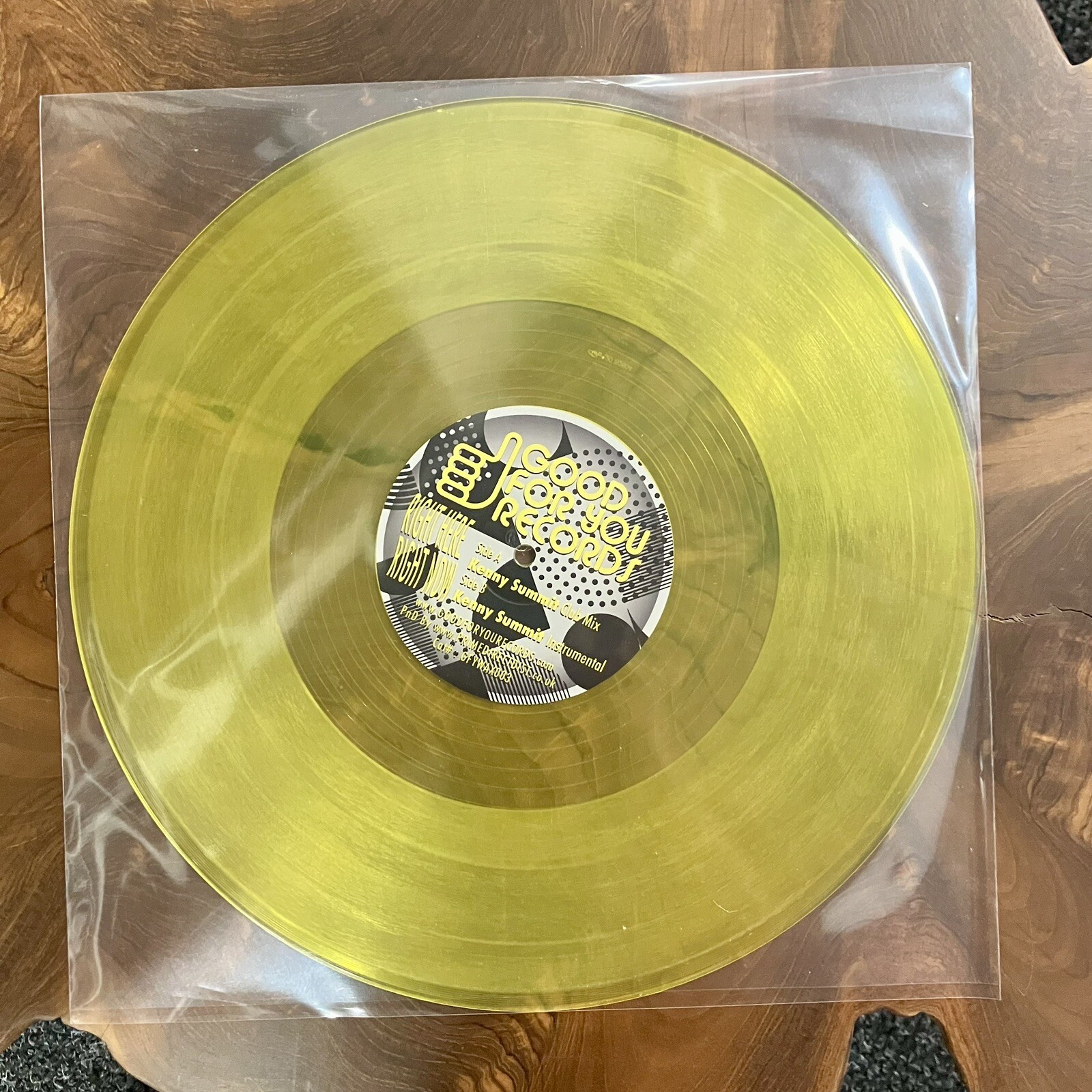 Kylie Minogue Giorgio Moroder -  Right Here, Right Now - YELLOW VINYL 12