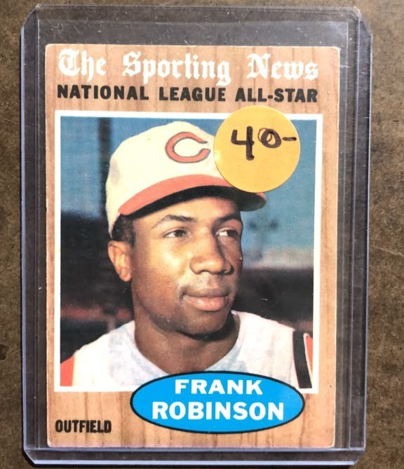 1962 Topps Frank Robinson #396 All-Star MLB Baseball HOF Orioles Reds