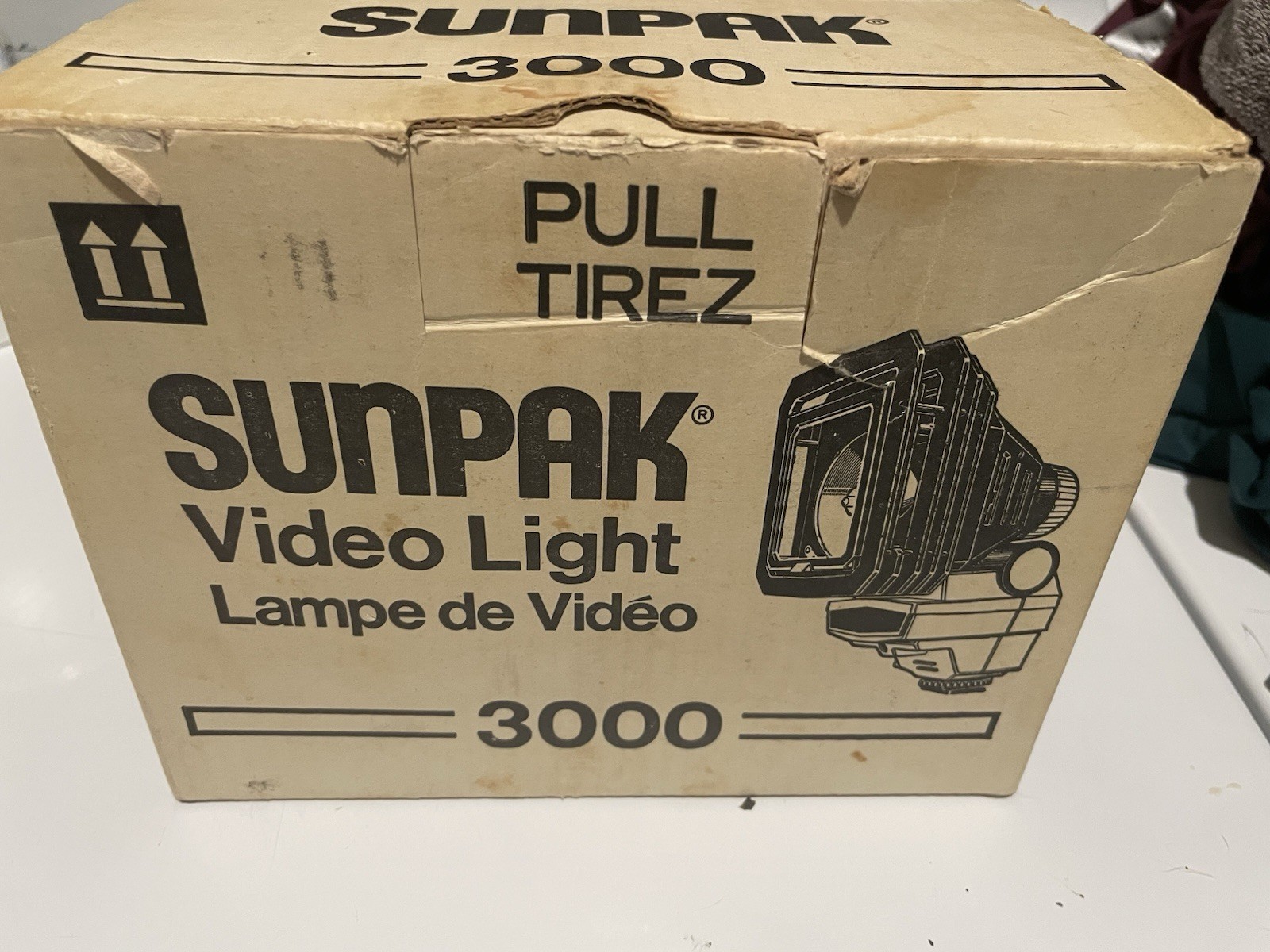 Vintage Sunpak 3000 Video Light With Original Box & Owner’s Manual