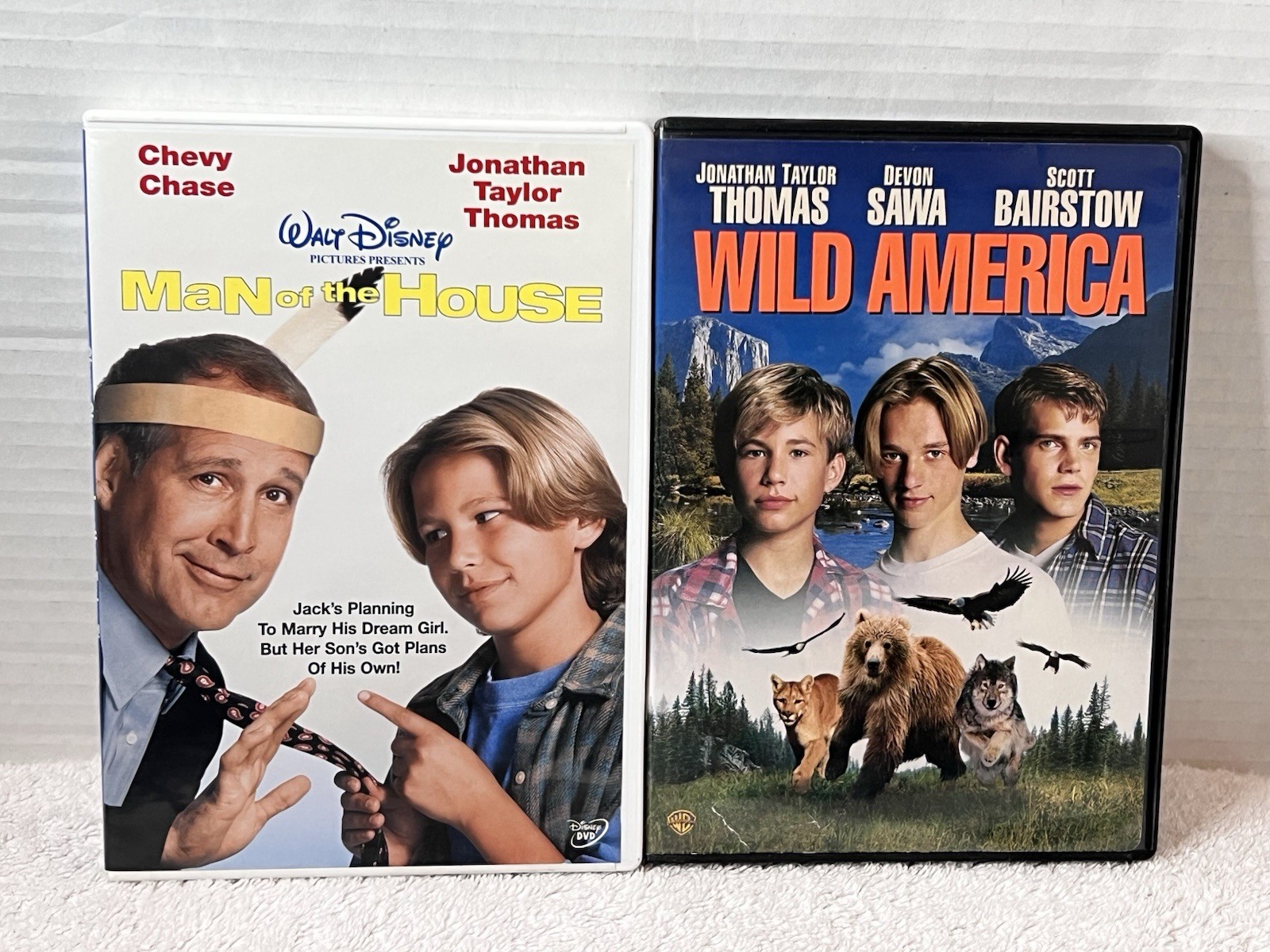 Jonathan Taylor Thomas Movie Lot/2 DVD Disney/Man Of The House & Wild America