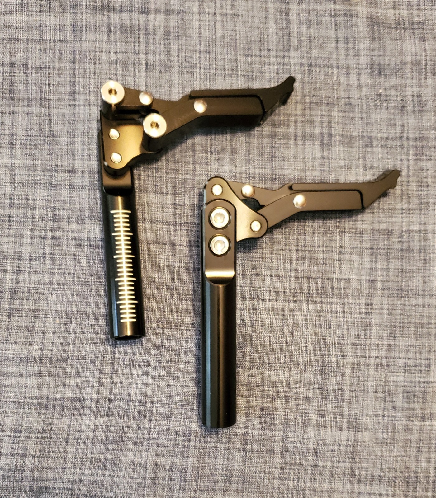 Pair of Aluminum Precision Wheelchair Wheel-locks (eagle style brakes) Pair of Aluminum Precision Wheelchair Wheel-locks (eagle style brakes)