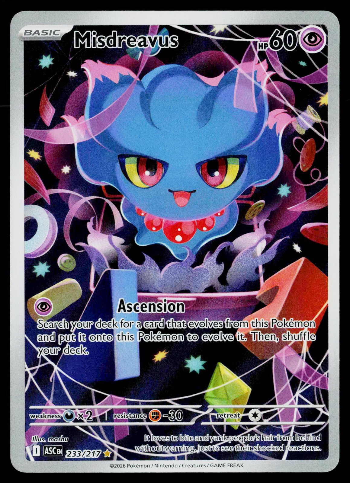 Misdreavus Holofoil EN [ASC - 233/217] NM